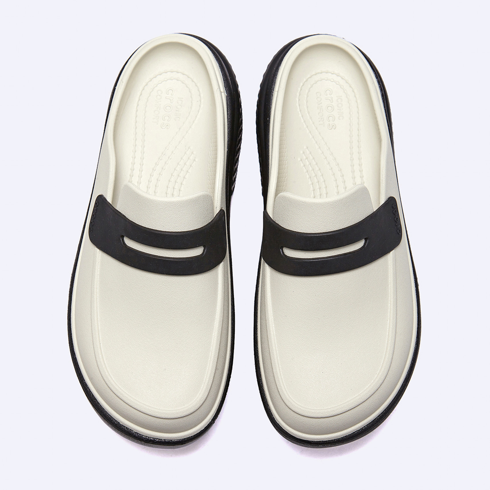 스톰프 로퍼 화이트 블랙 / 209937-1HR