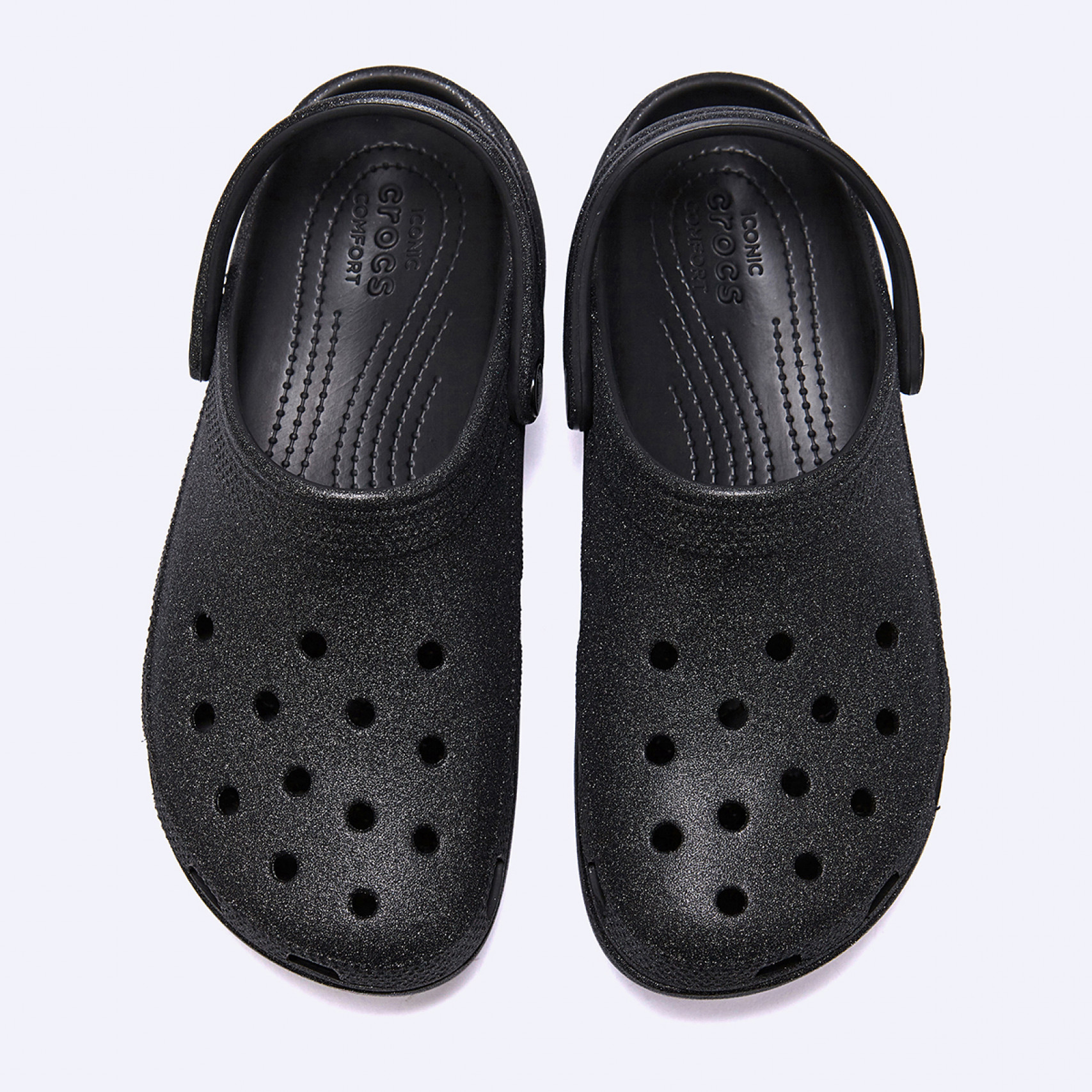 클래식 플랫폼 글리터 클로그 블랙 / 207241-001