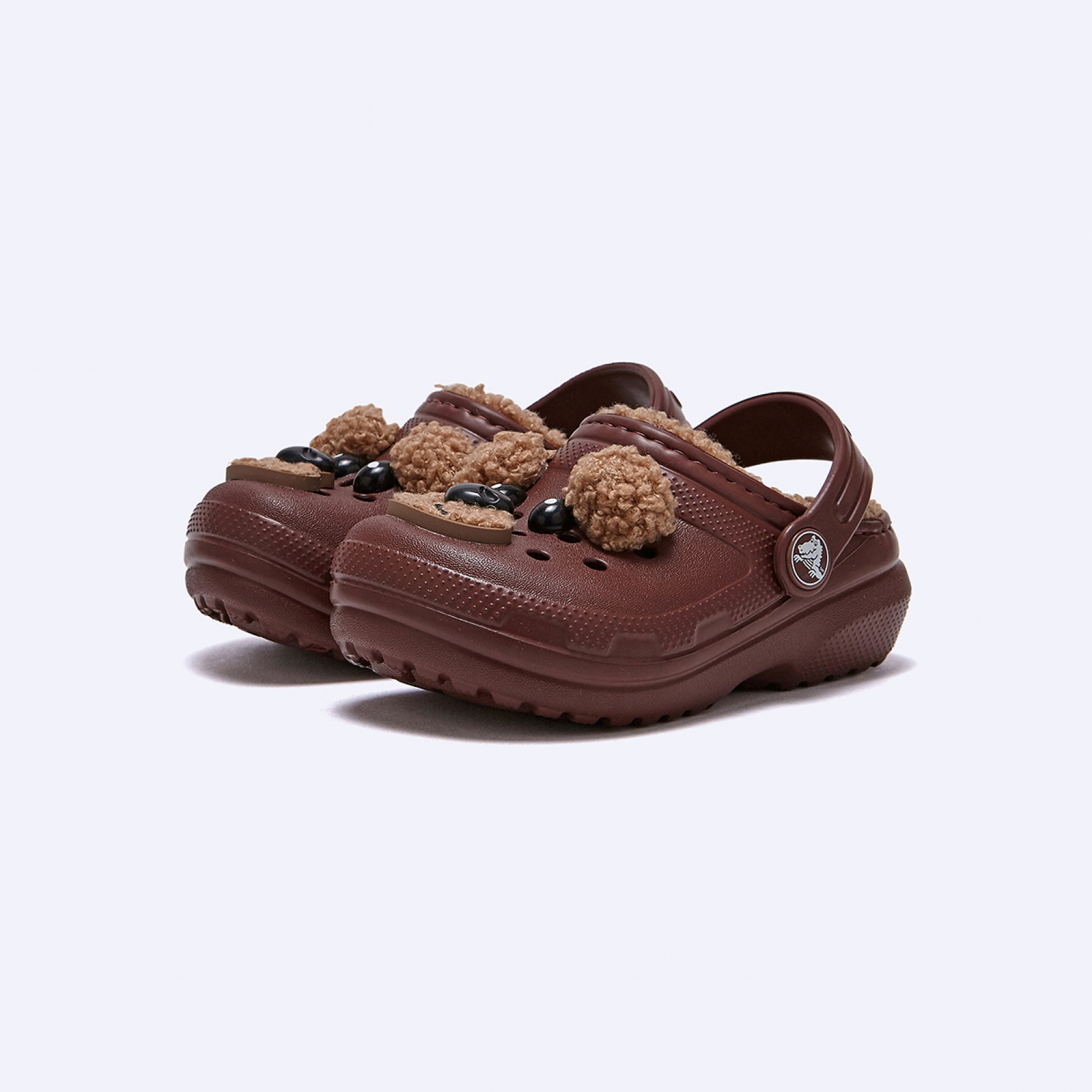 클래식 라인드 브라운베어 클로그 토들러 / 210019-2FL