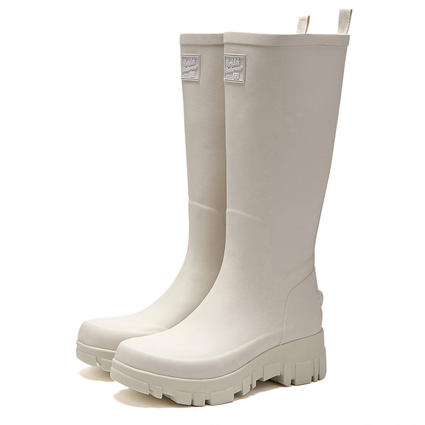 FLATFORM RAIN BOOTS LONG - CREAM