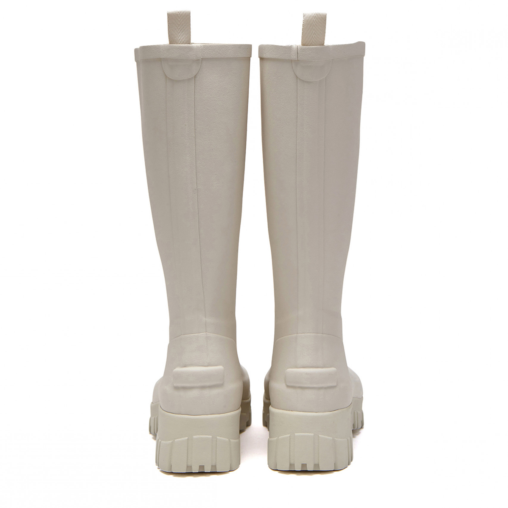 FLATFORM RAIN BOOTS LONG - CREAM