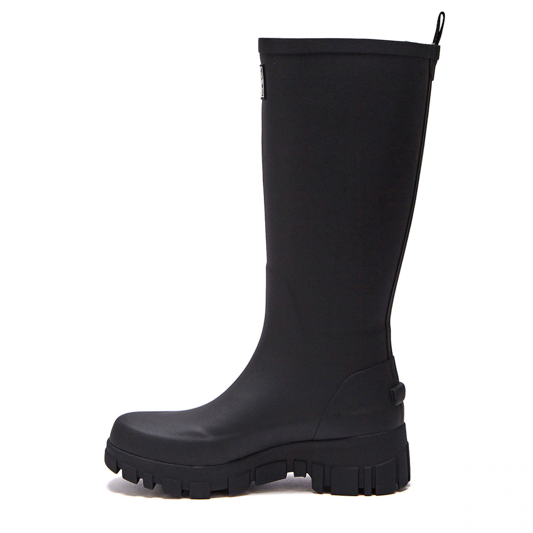 FLATFORM RAIN BOOTS LONG - BLACK