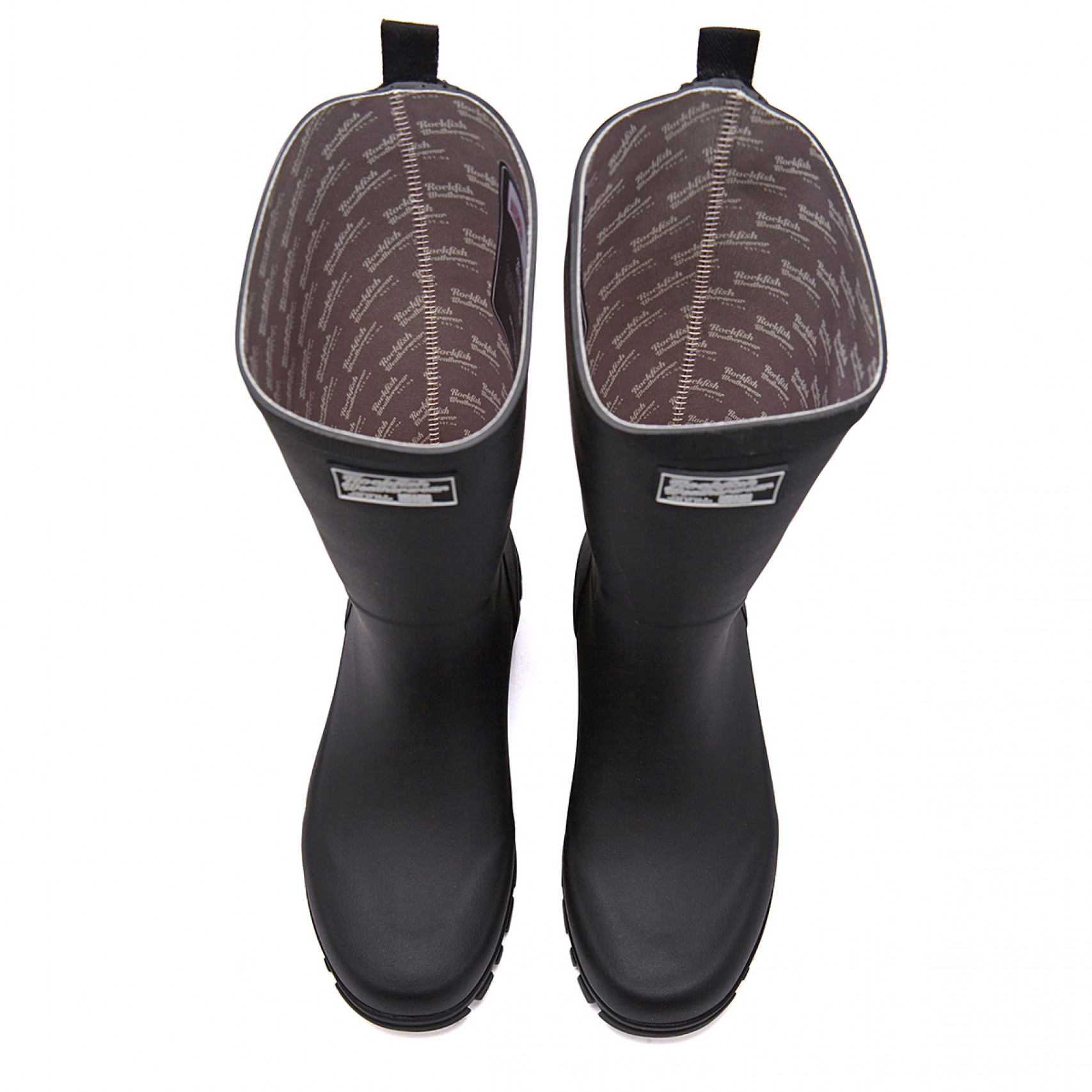 FLATFORM RAIN BOOTS LONG - BLACK