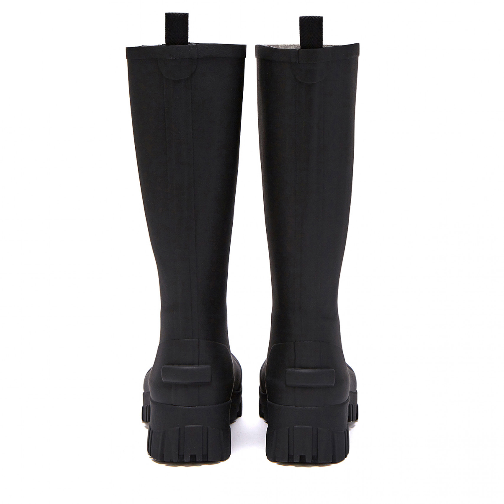 FLATFORM RAIN BOOTS LONG - BLACK