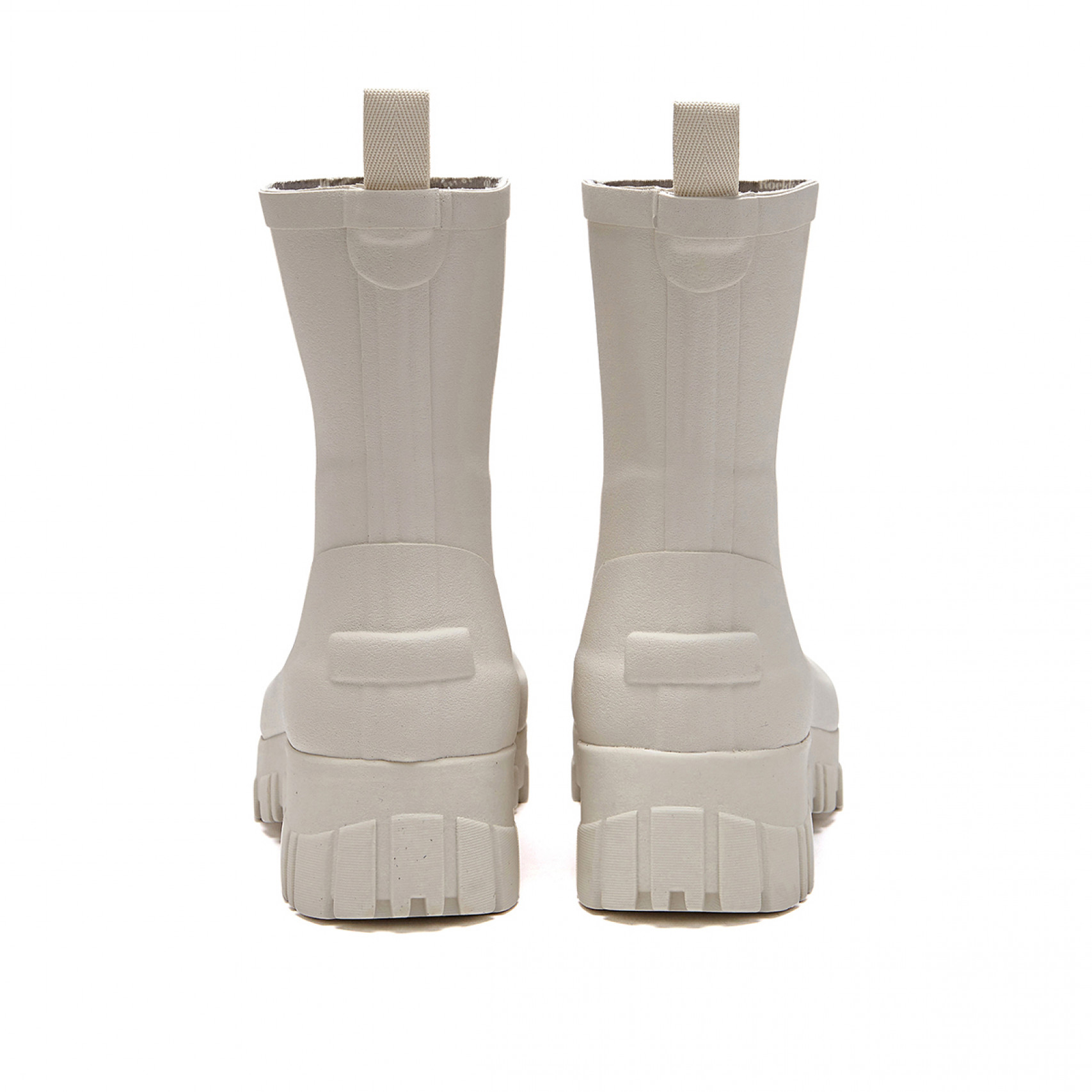 FLATFORM RAIN BOOTS MIDDLE - CREAM