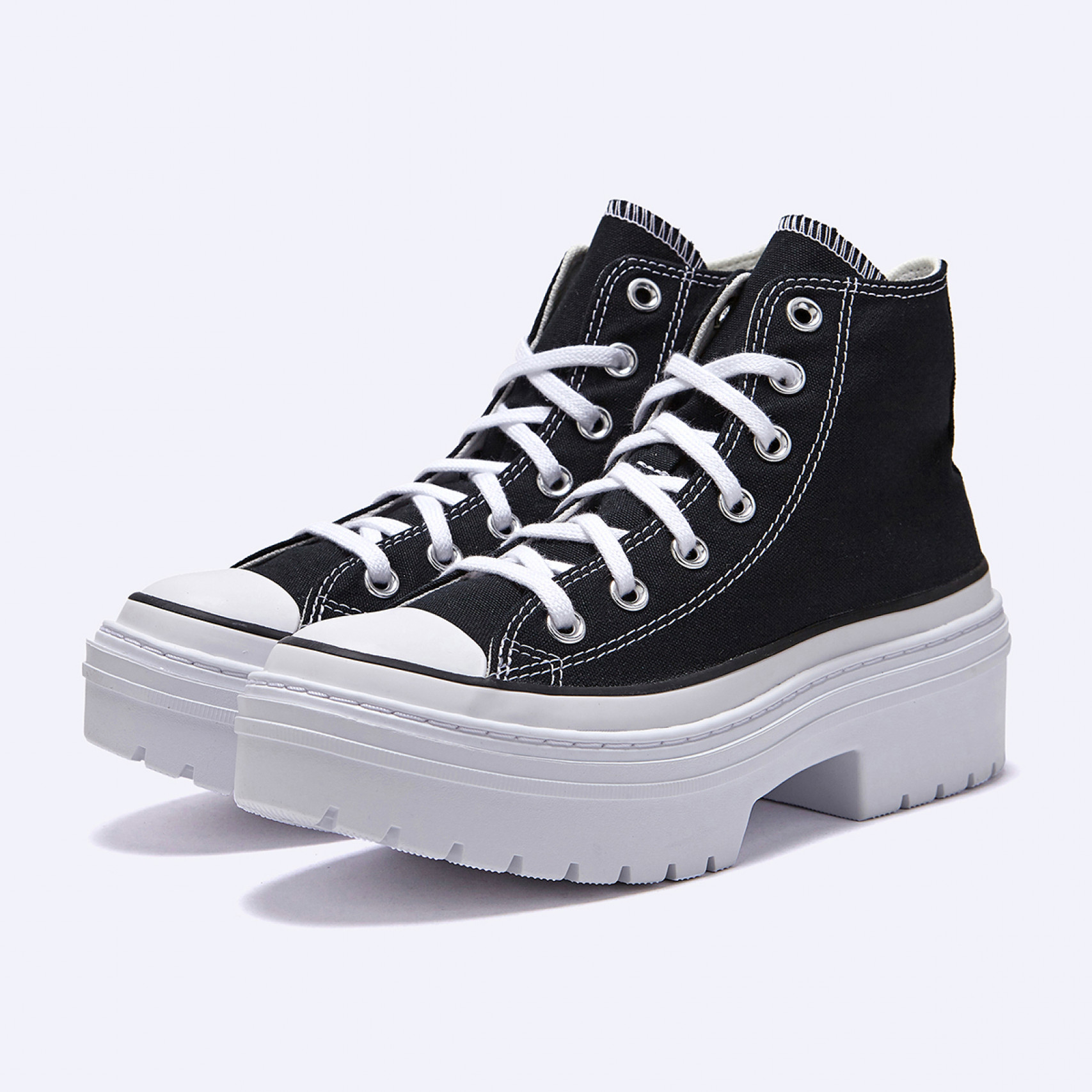 척테일러 올스타 러그드 힐 블랙 / A08258C