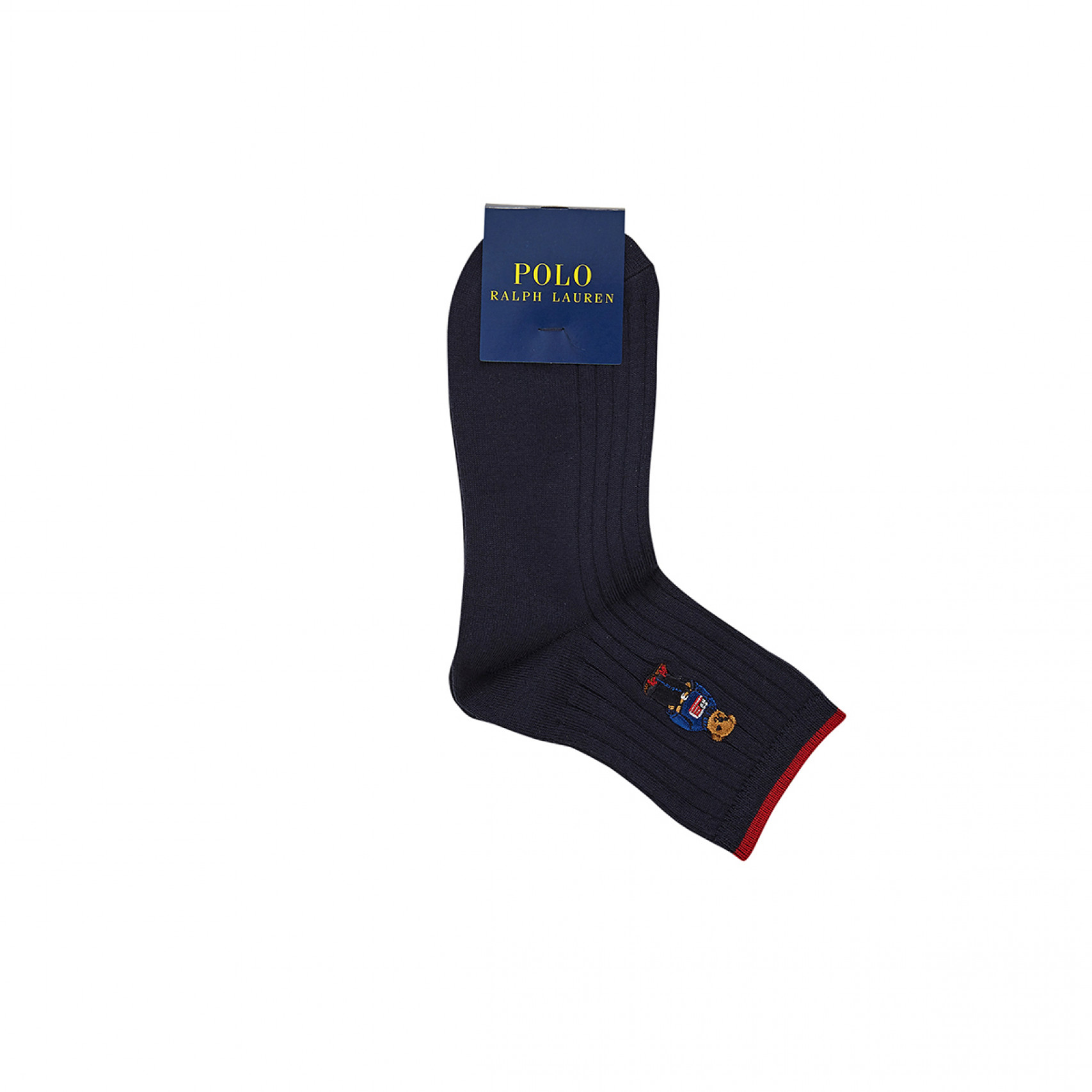 베어 코튼 블렌트 크루 삭스 네이비 / WAPOHOS03420200