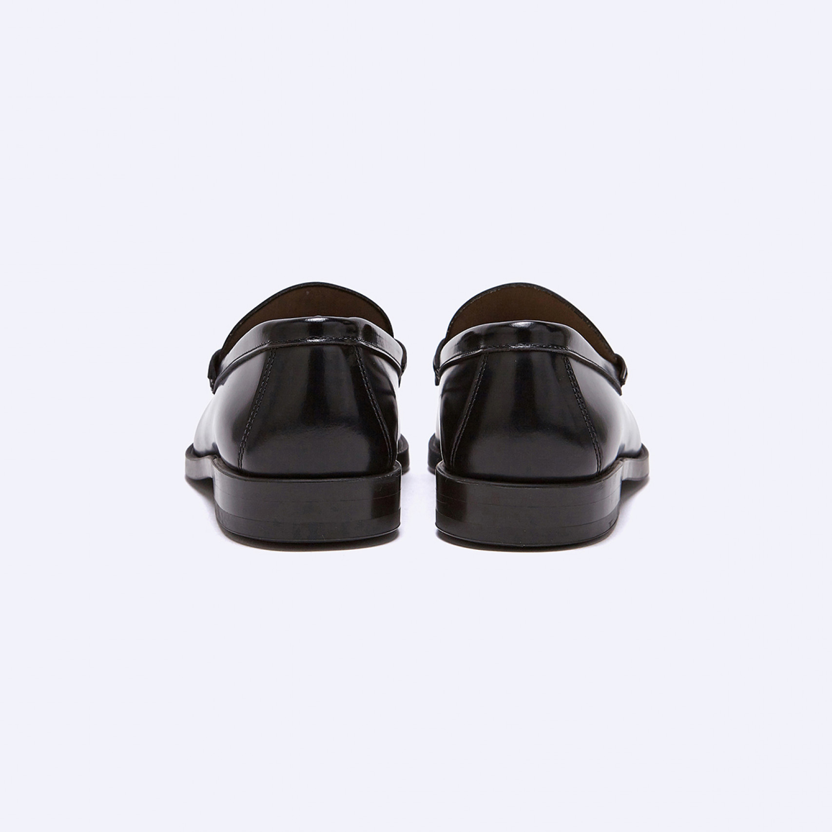 남성용 소가죽 페니로퍼 블랙 906-BLACK