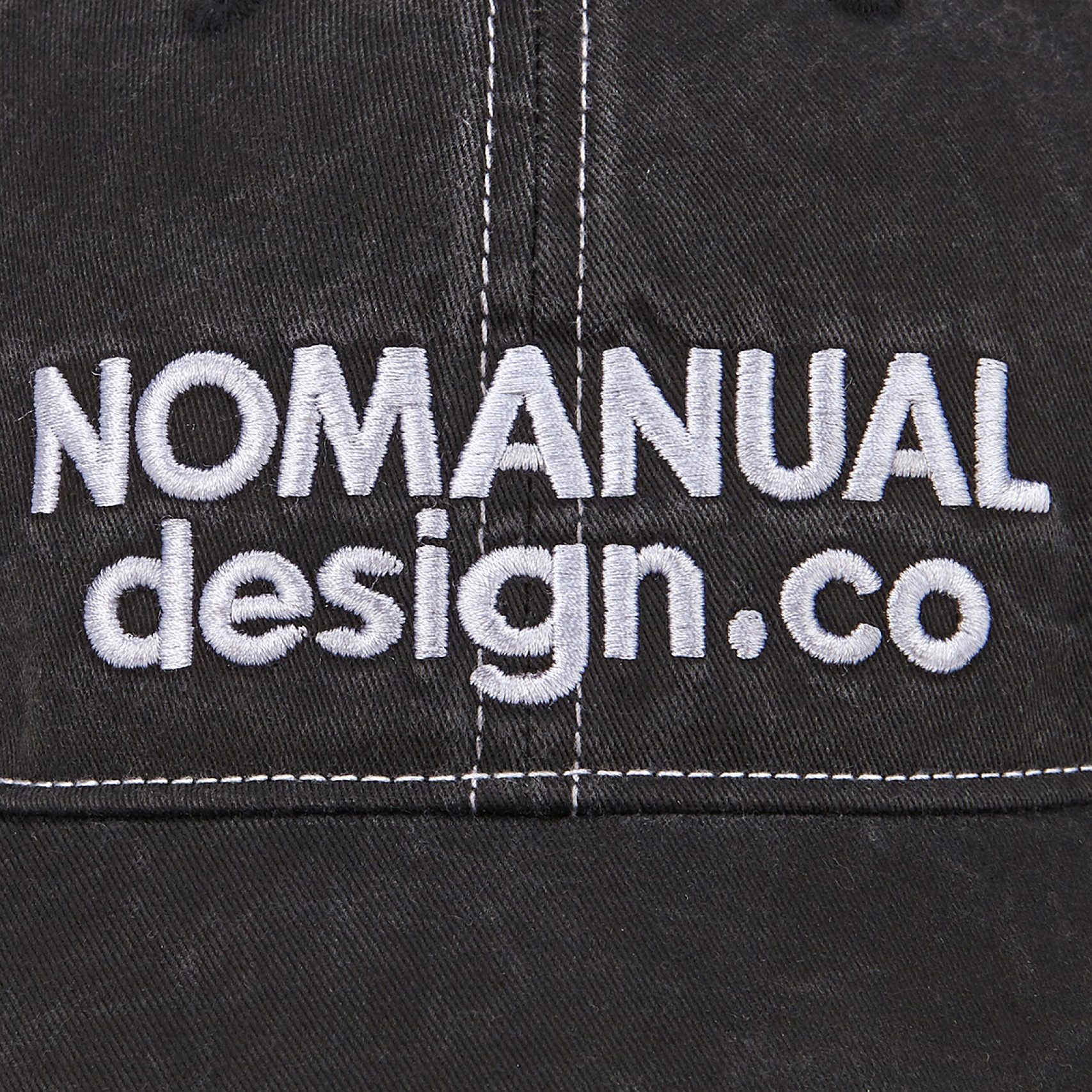 STITCHED BALL CAP - WASHED CHARCOAL / NM55HG03M1