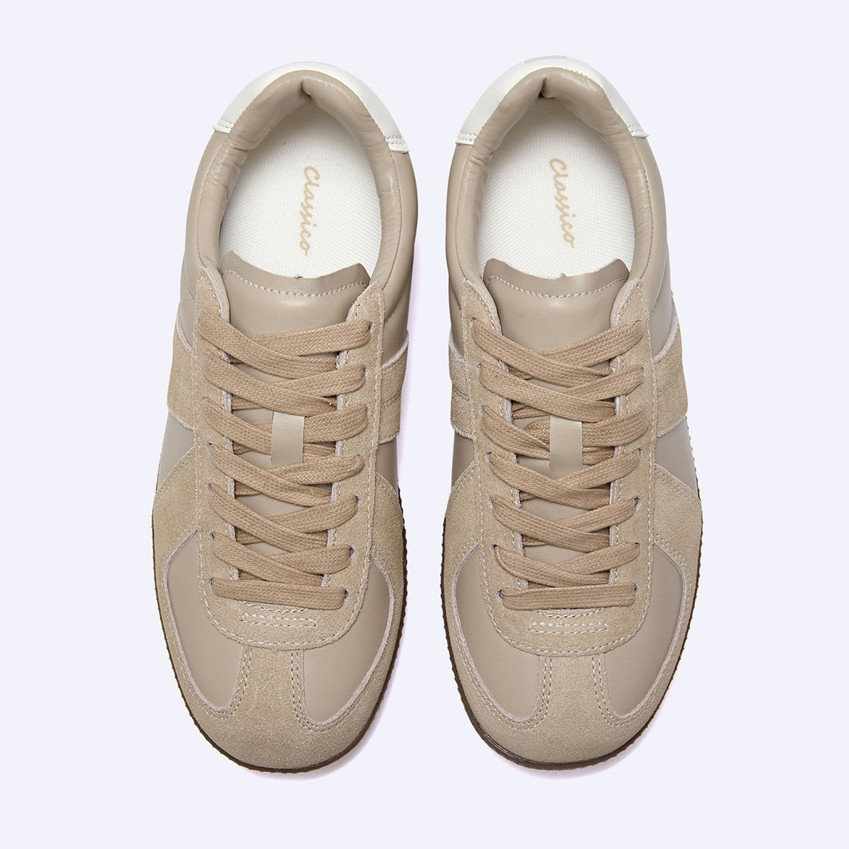 하이쿠션 밀리터리 독일군 스니커즈 다크 베이지 / FLCCEA3U13