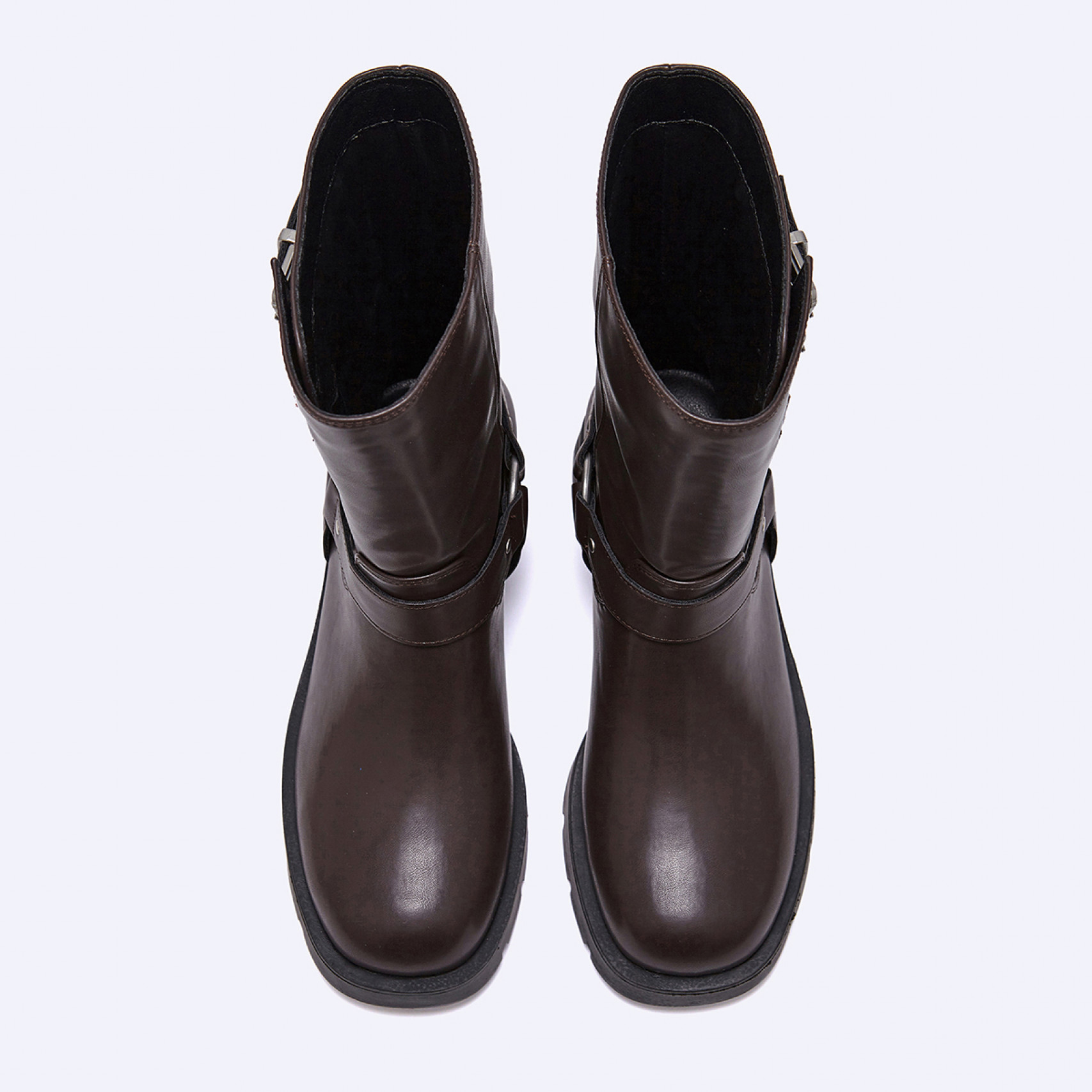 바이커 부츠 브라운 4cm / FLPREF3W09