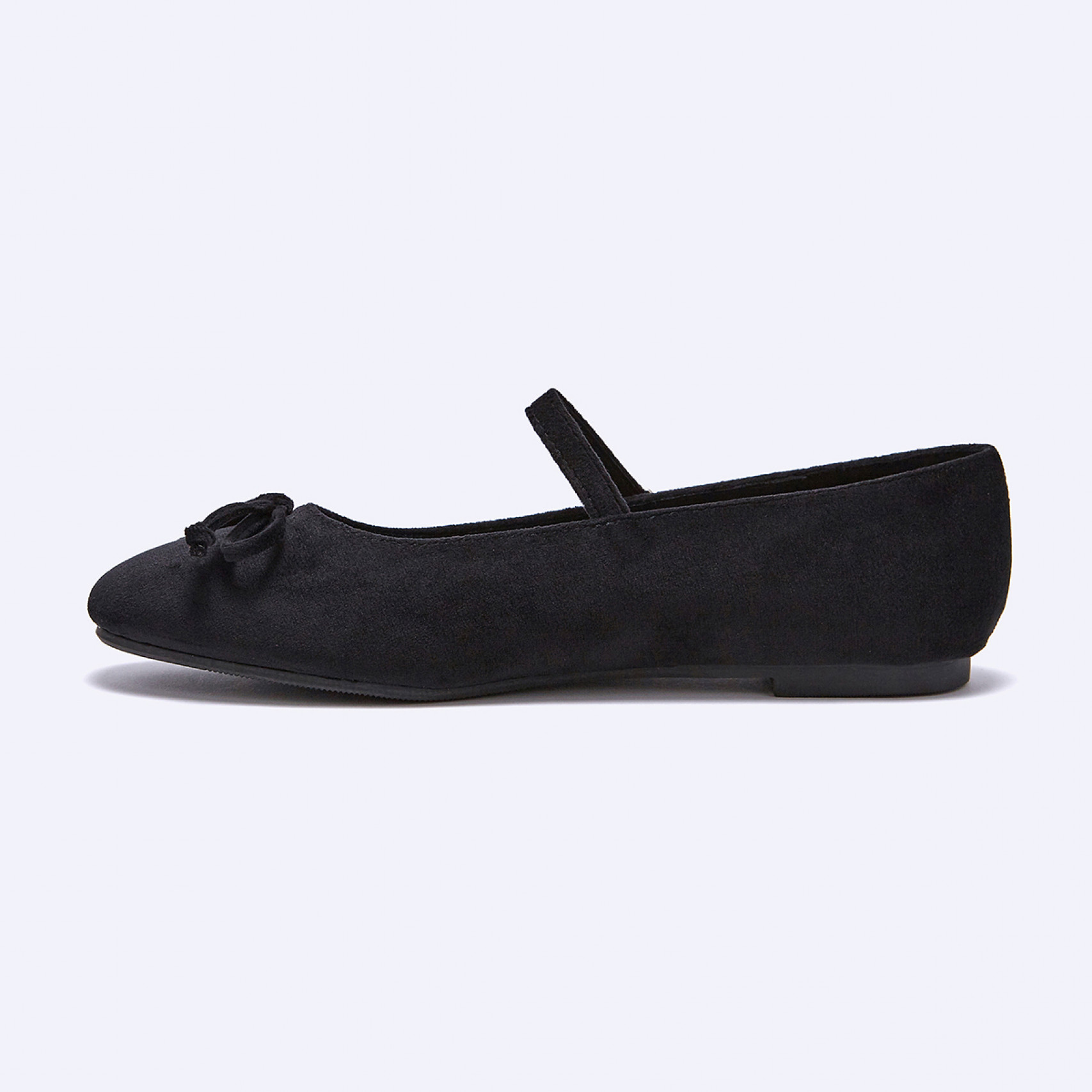 벨벳 메리제인슈즈 블랙 1cm / FLPREF3W01