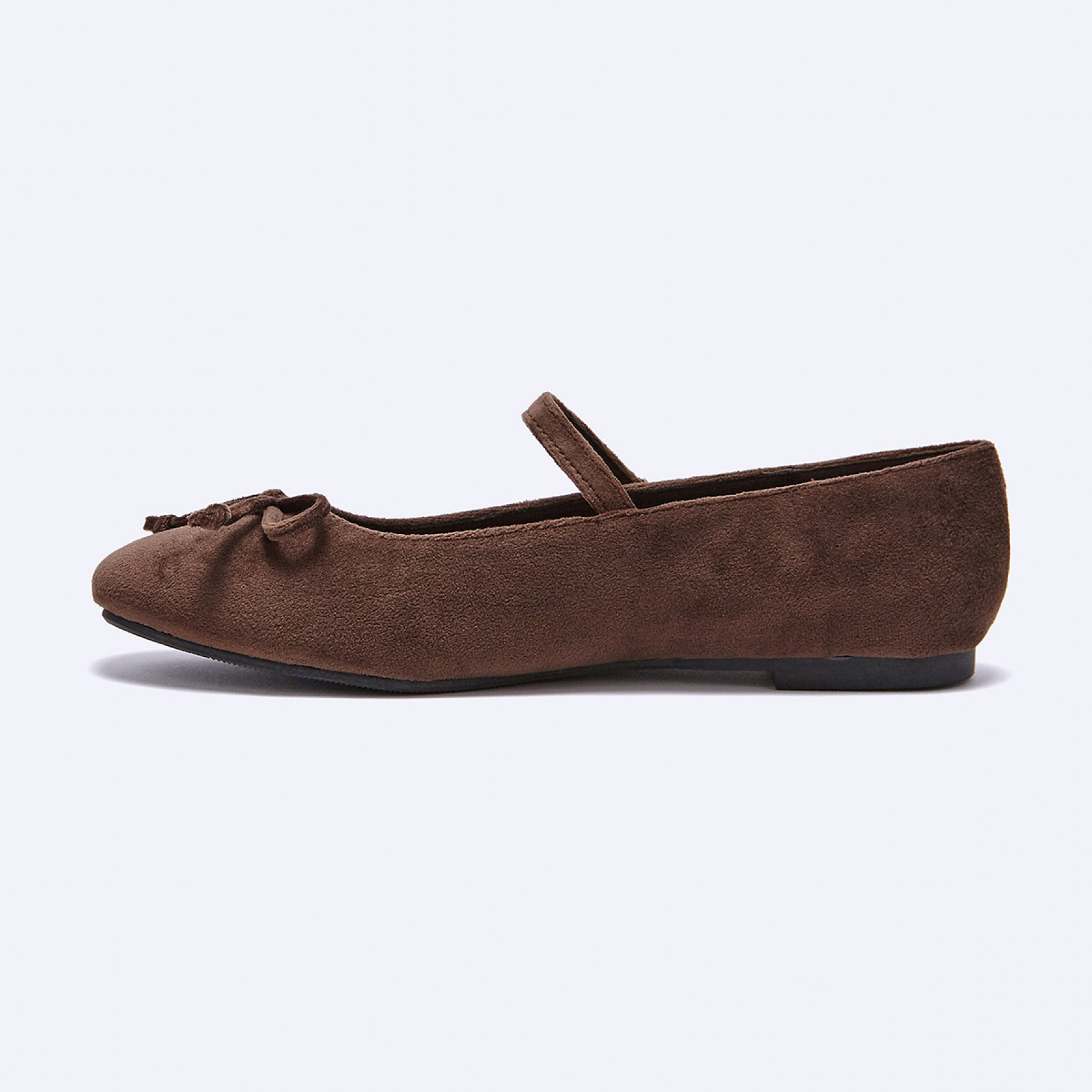 벨벳 메리제인슈즈 브라운 1cm / FLPREF3W02