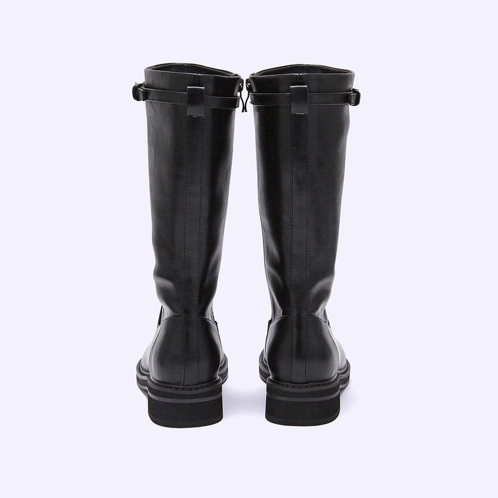 미들 부츠 블랙 4cm / FLPREF3W05