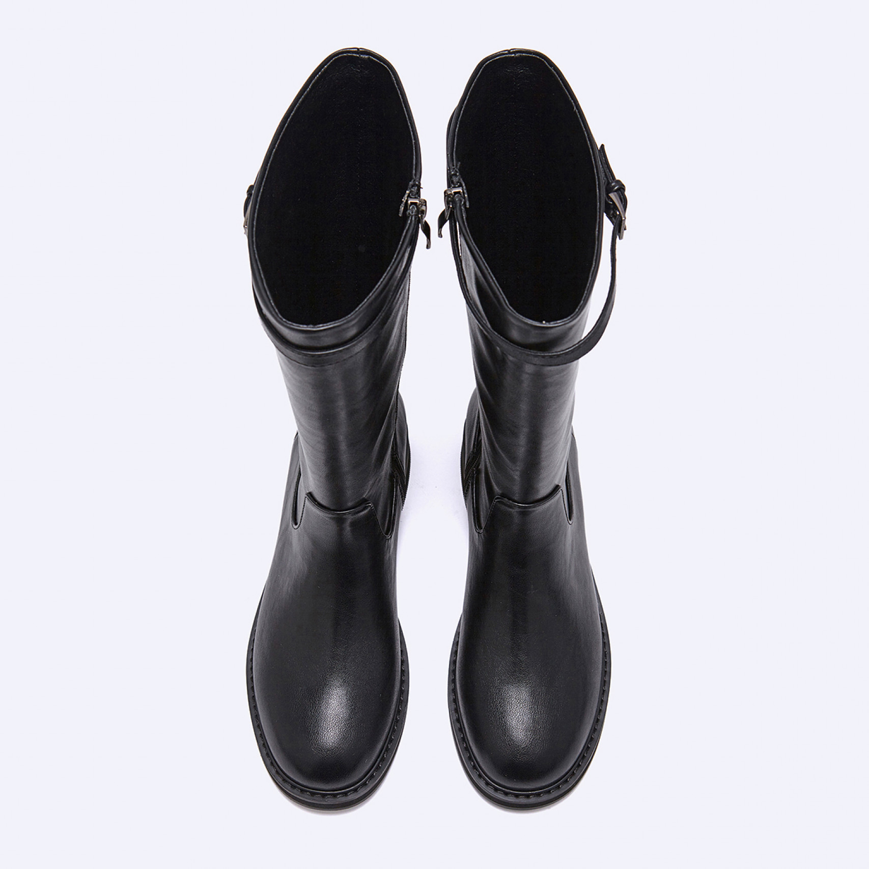 미들 부츠 블랙 4cm / FLPREF3W05