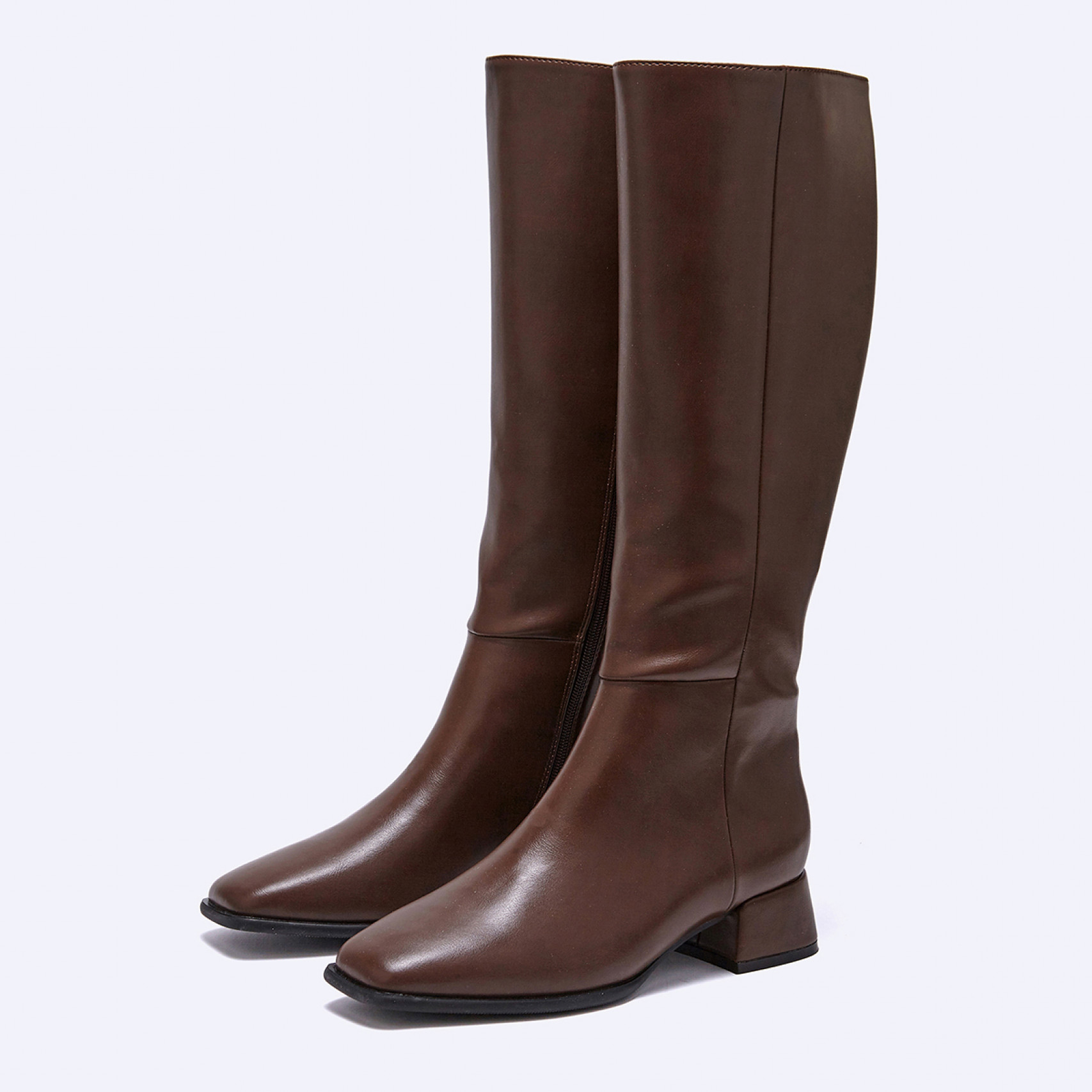 롱 부츠 브라운 4cm / FLPREF3W04