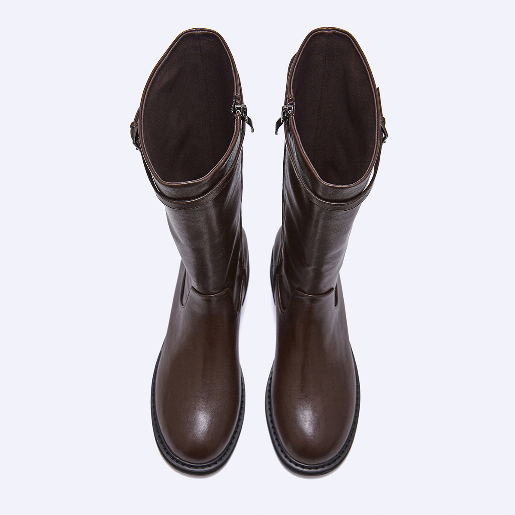 미들 부츠 브라운 4cm / FLPREF3W06