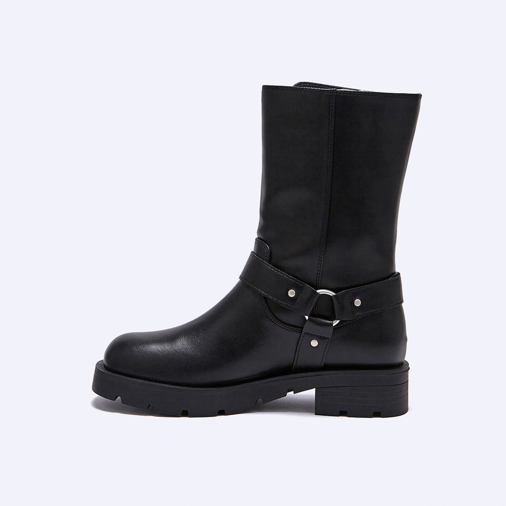 바이커 부츠 블랙 4cm / FLPREF3W08