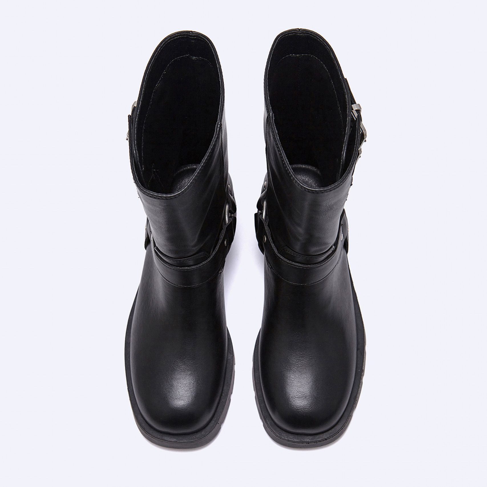 바이커 부츠 블랙 4cm / FLPREF3W08