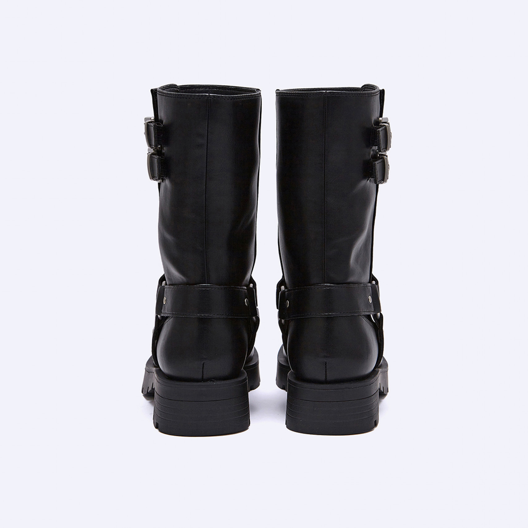 바이커 부츠 블랙 4cm / FLPREF3W08