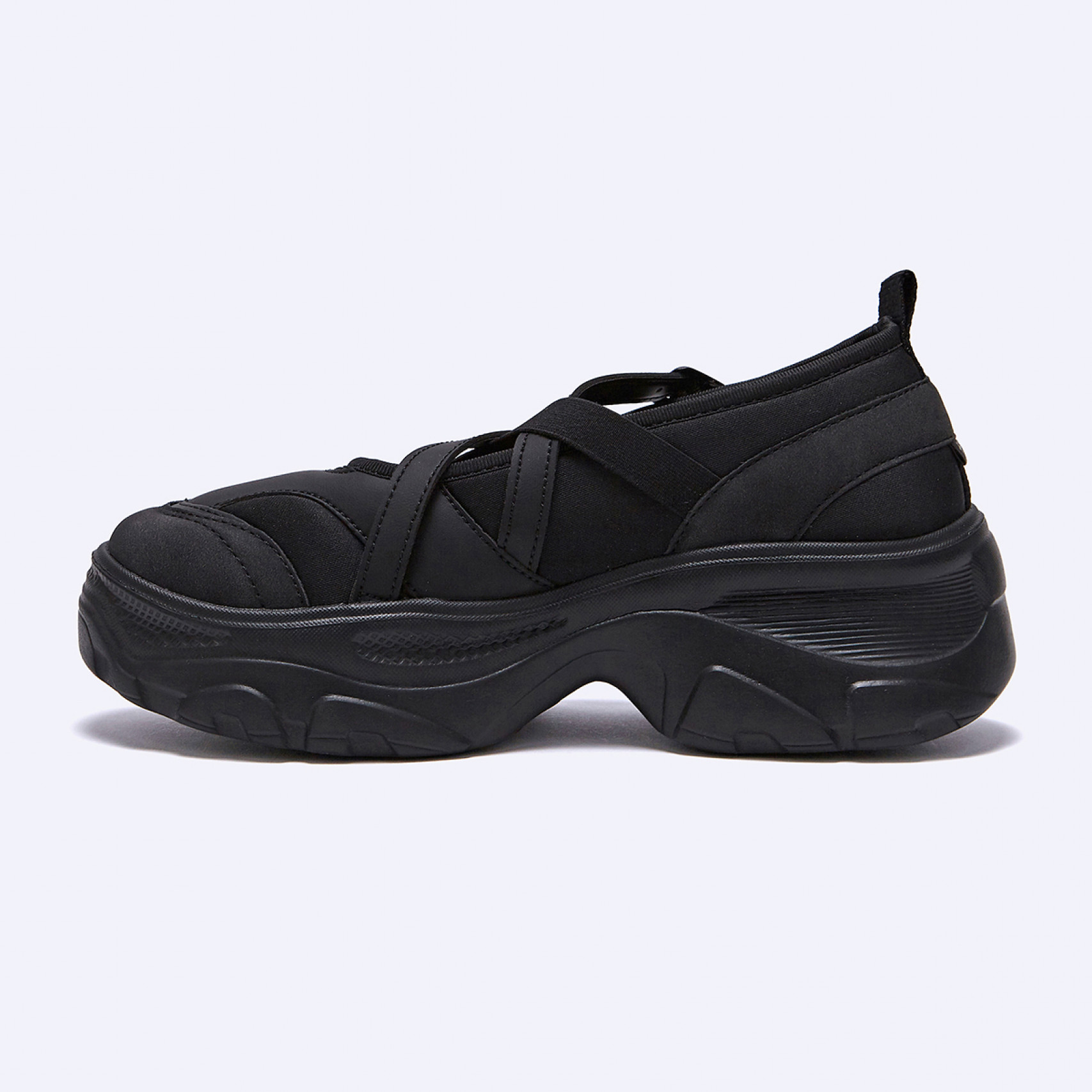 로미타 플랫폼 밴딩 메리제인슈즈 블랙 / FLOTEA3W32