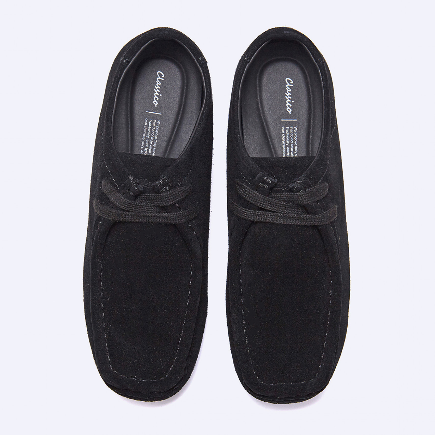 소가죽 4cm 클라비 모카신 블랙 / FLCCEA3U22