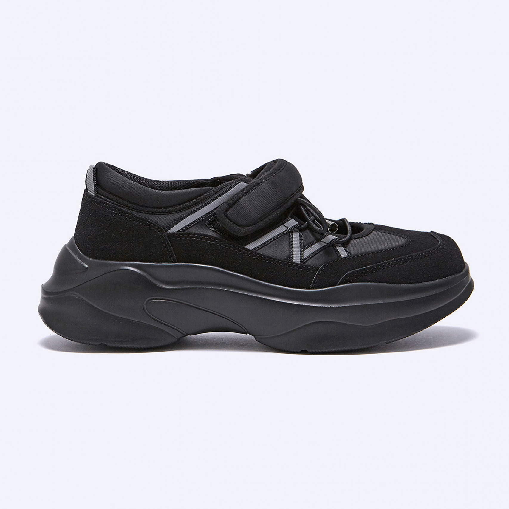 벨크로 스니커즈 블랙 4cm / FLPREF3W10