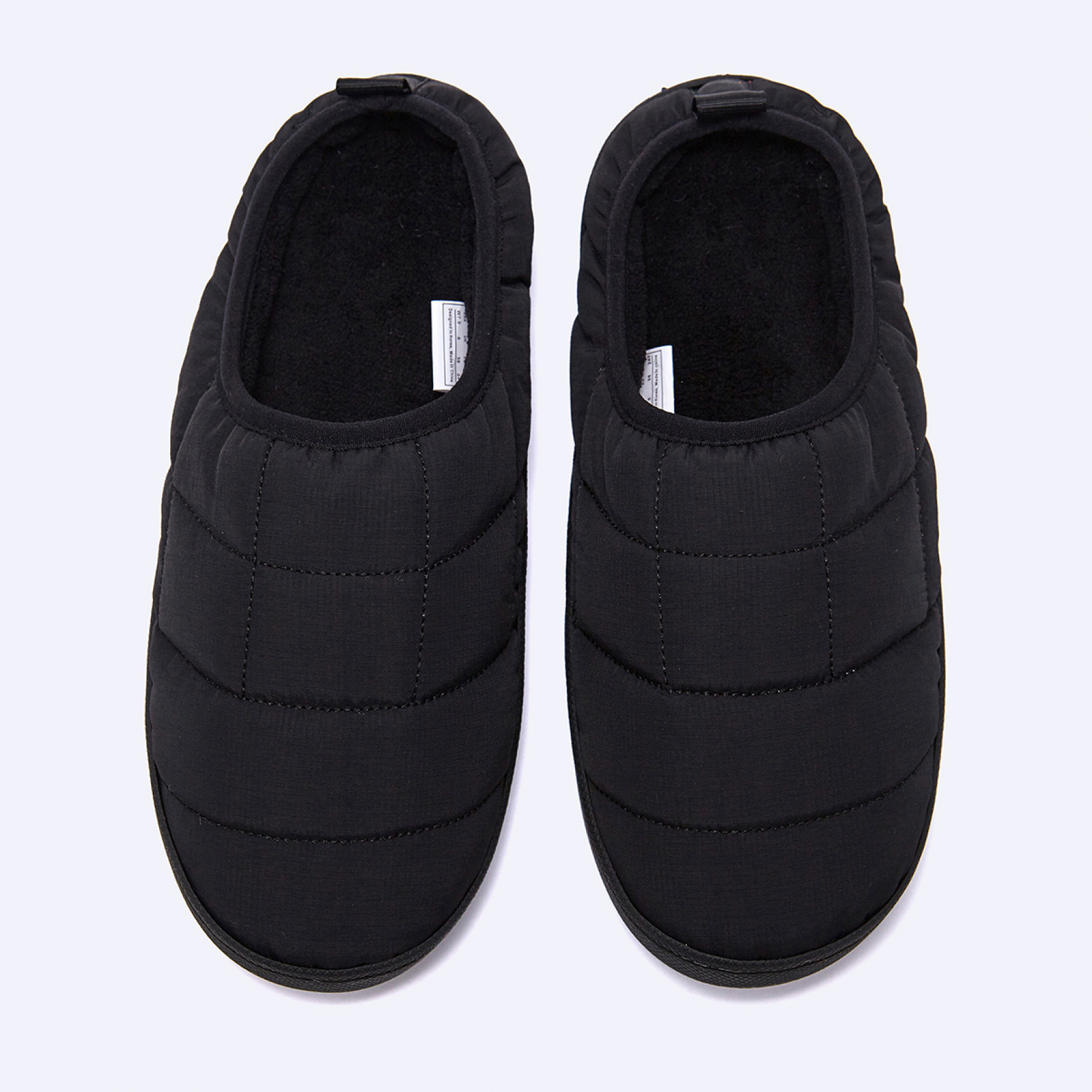 크레미니 미니 패딩 슬리퍼 블랙 / FLFDEF4U01