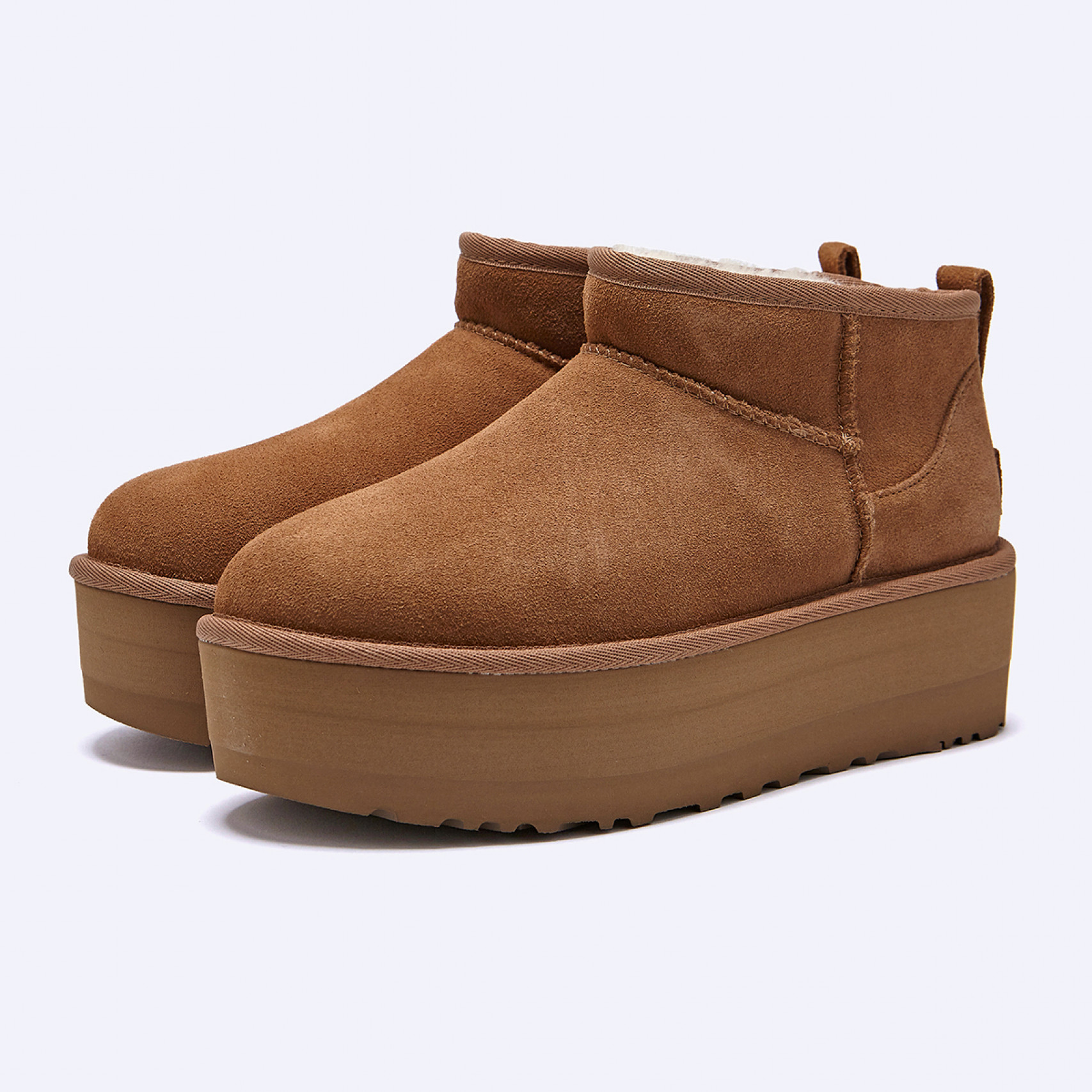 클래식 울트라 미니 플랫폼 체스트넛 여성 / 1135092-CHE