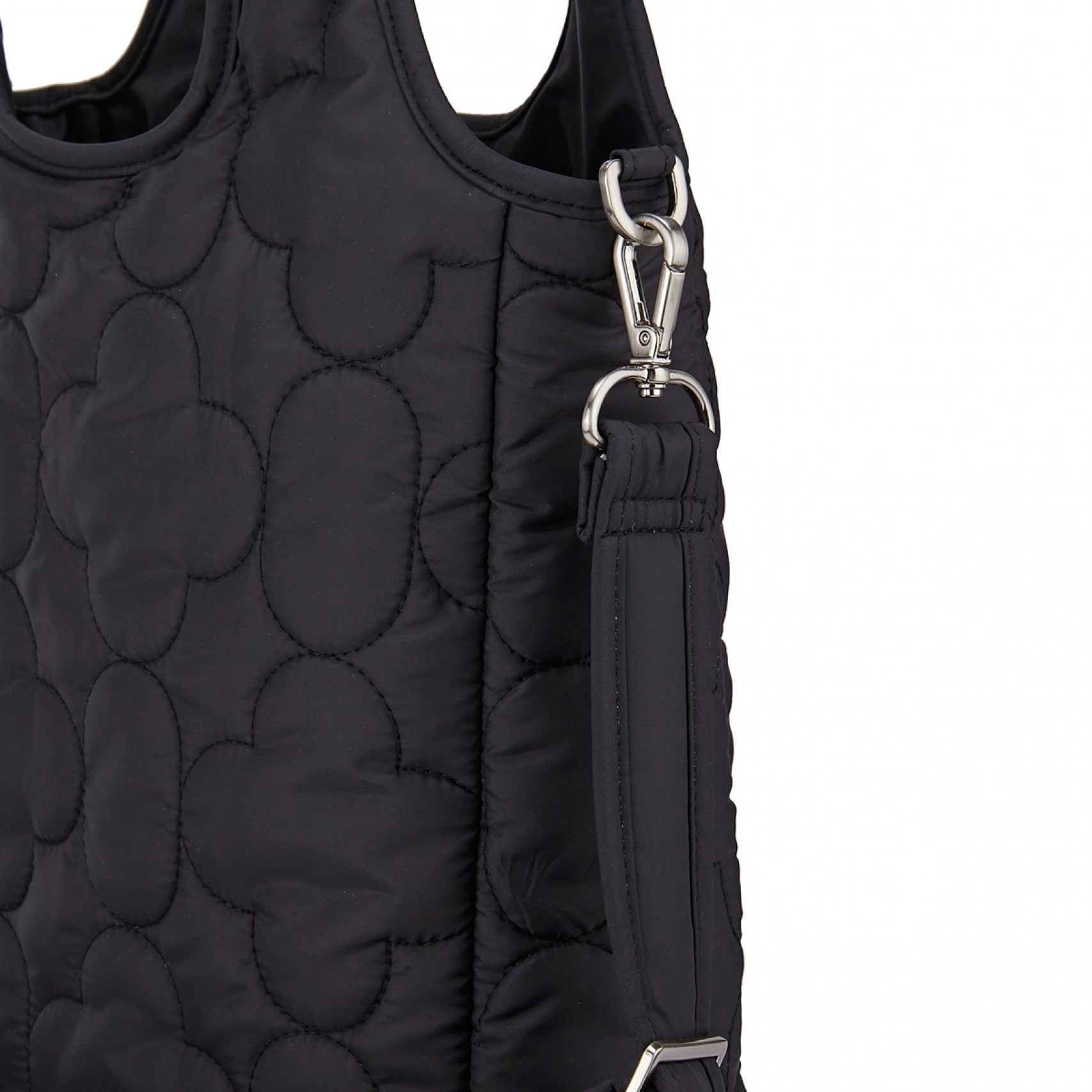 패딩 퀄티드 숄더백 블랙 / FLOTEF4B14