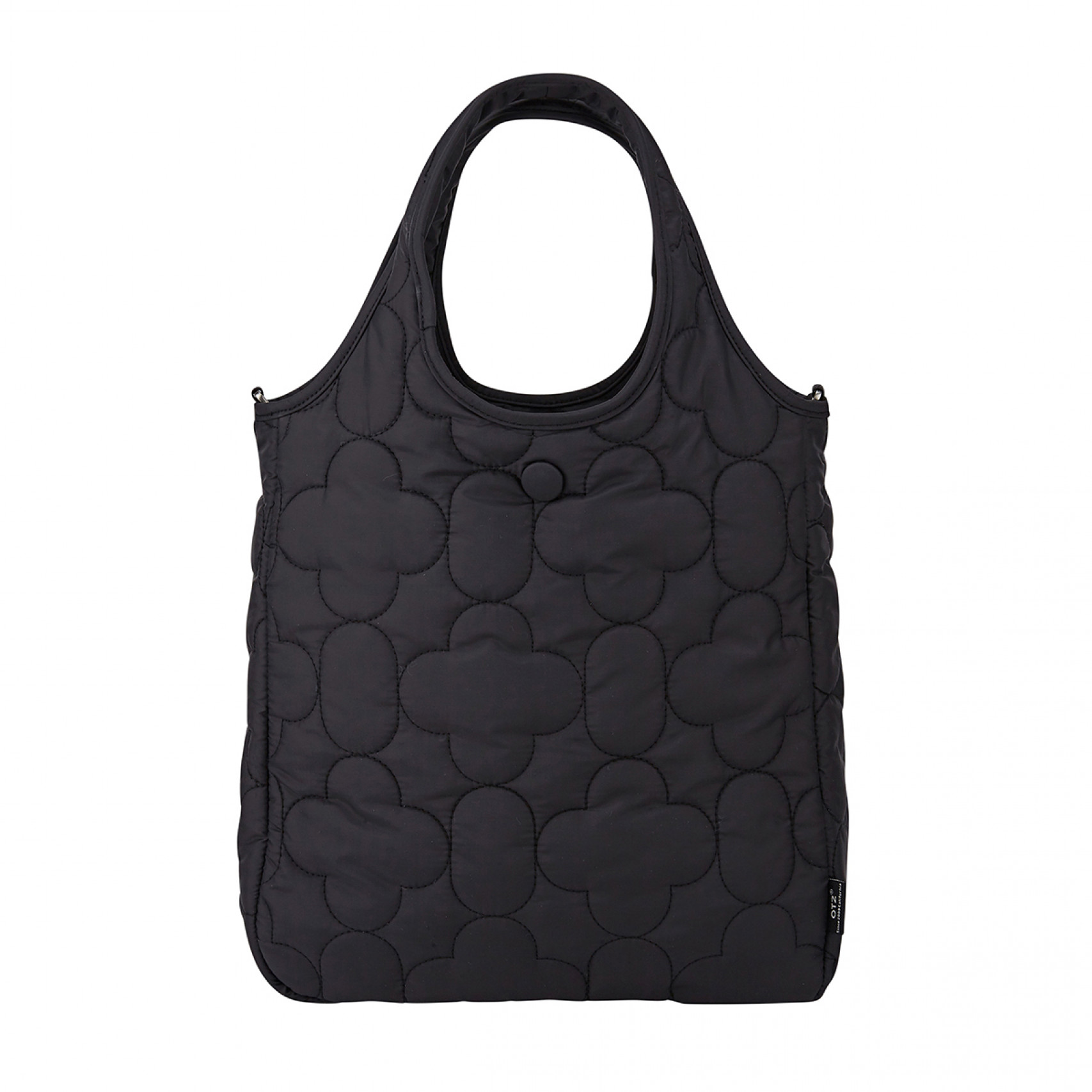 패딩 퀄티드 숄더백 블랙 / FLOTEF4B14