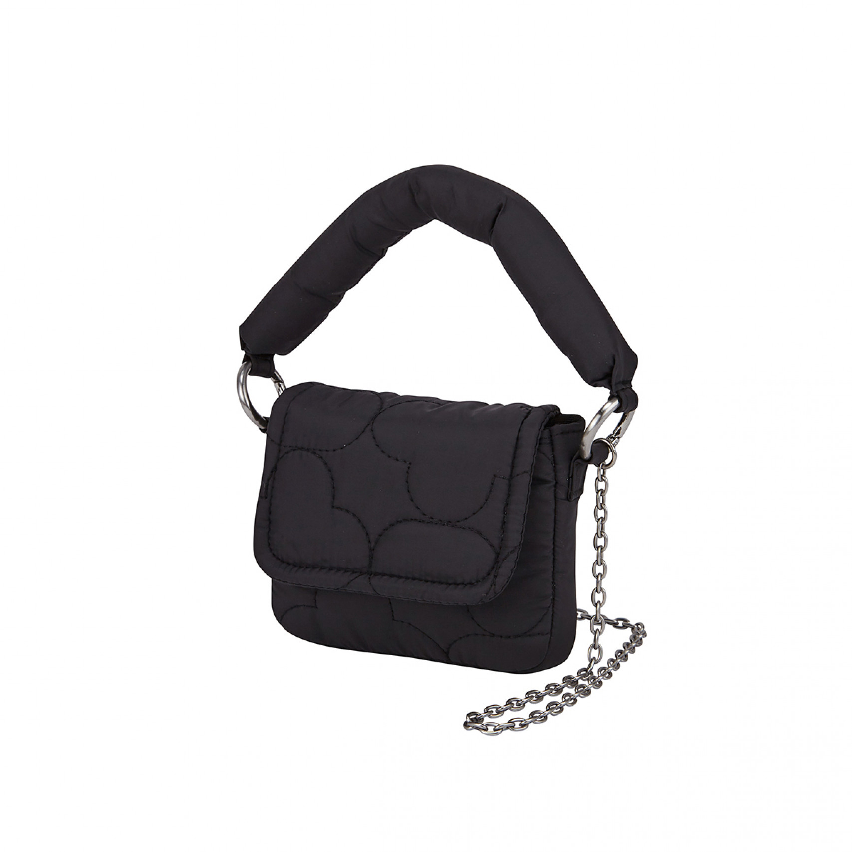 패딩 퀄티드 마이크로 미니백 블랙 / FLOTEF4B15