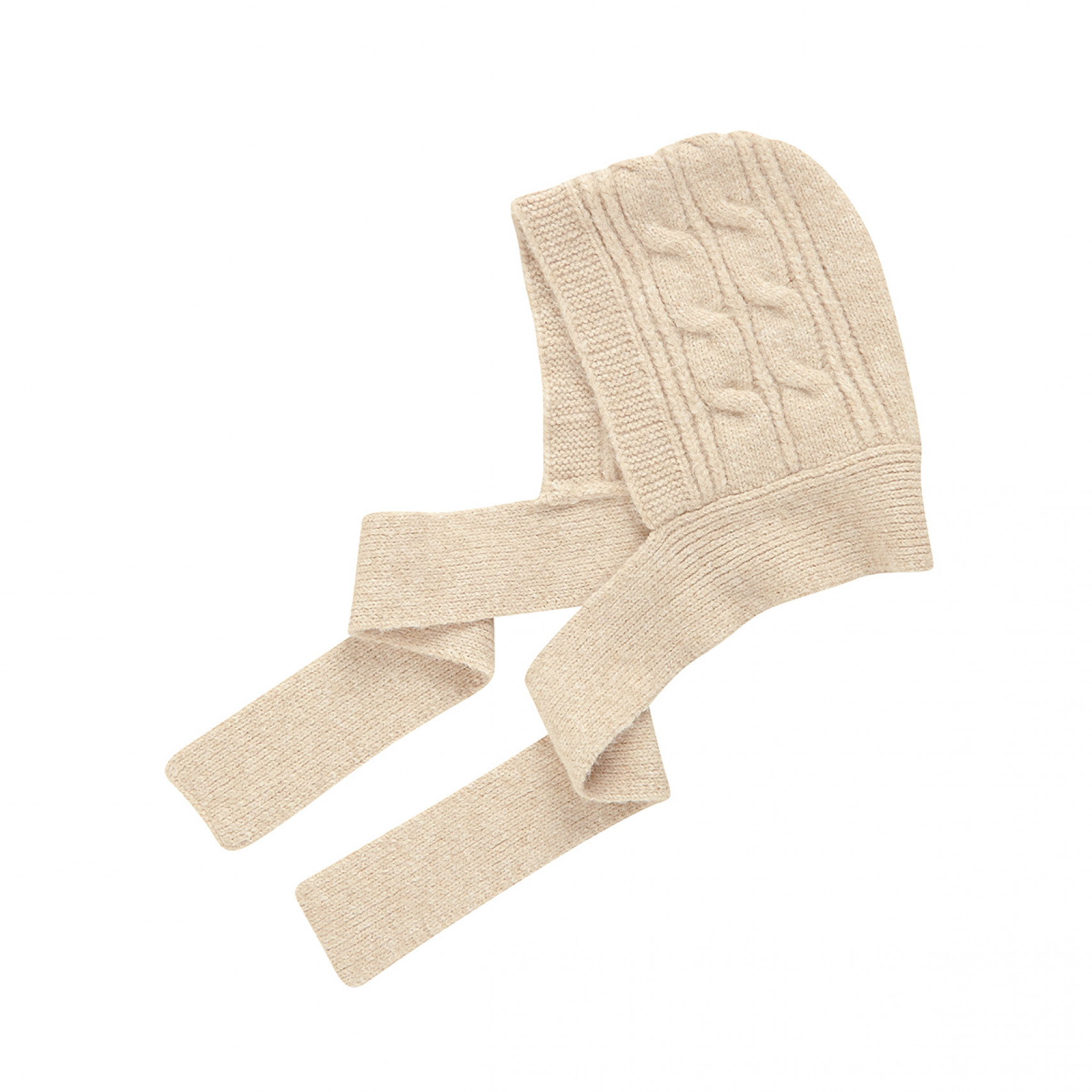 선데일 니트 바라클라바 머플러 아이보리 / FLOTEF4H12