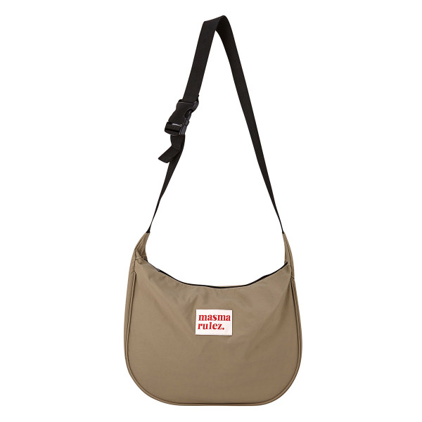 ★masmarulez★ Halfmoon cross bag _ Beige Halfmoon cross bag_Beige : Masmarulez [마스마룰즈]