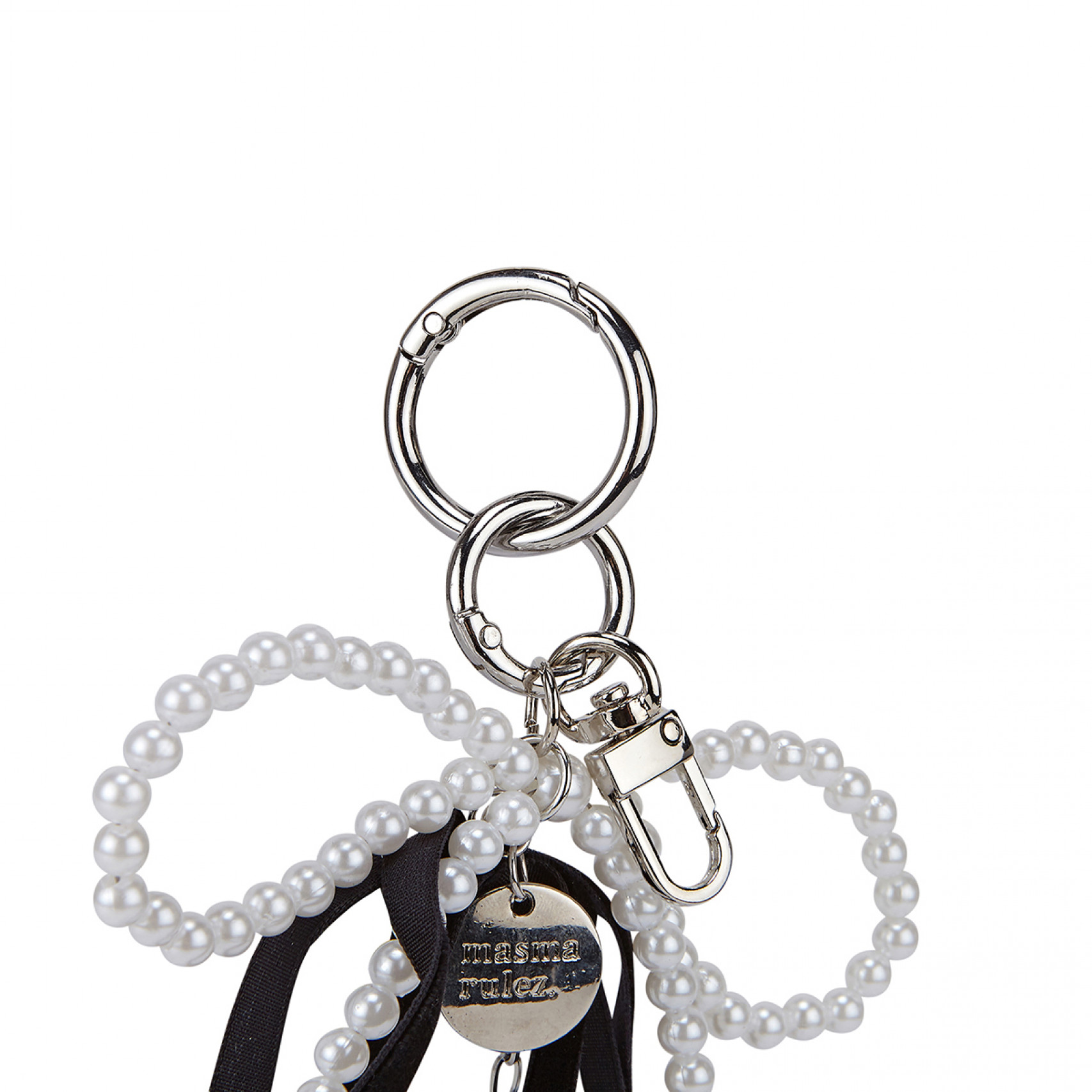 PEARL RIBBON KEYRING / EARL RIBBO