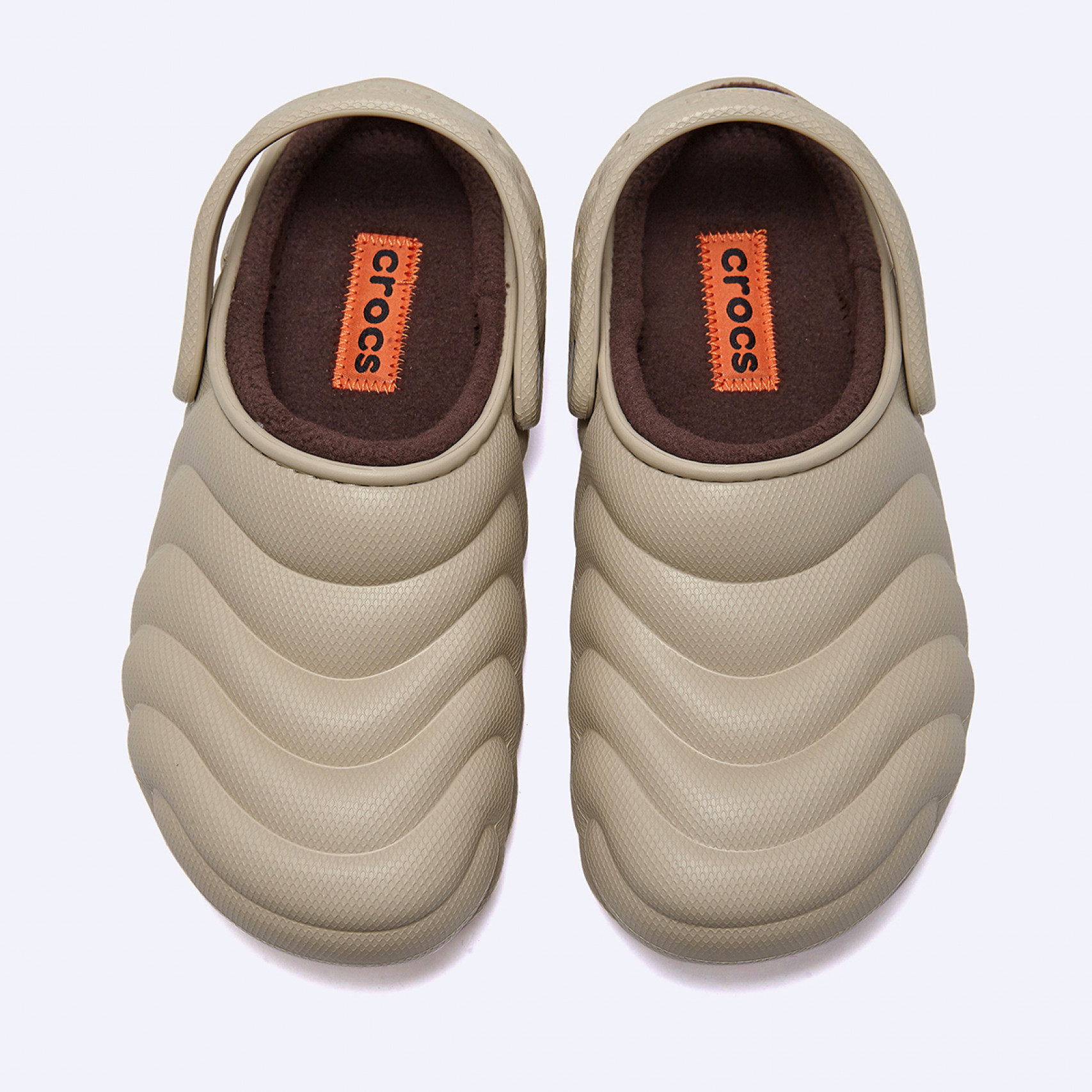 클래식 라인드 오버퍼프 클로그 베이지 / 210059-0LJ