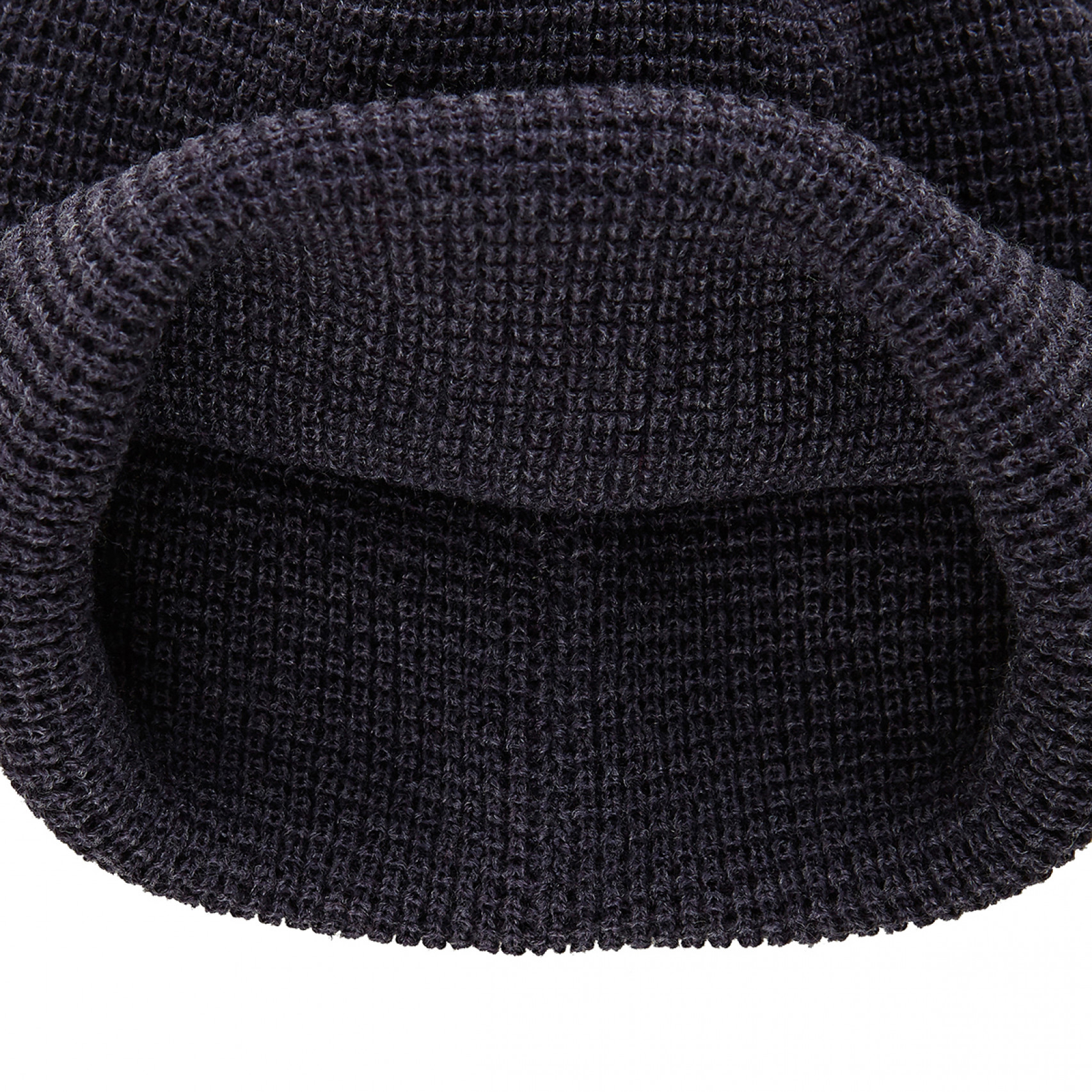 와플 숏 커프 비니 네이비 / 14440782