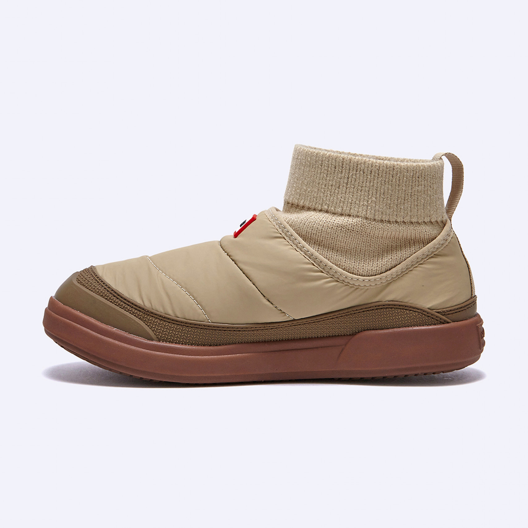 인/아웃 푸퍼 니트 커프 부츠 토우프 브라운 여성 / WFF2265RENTPB