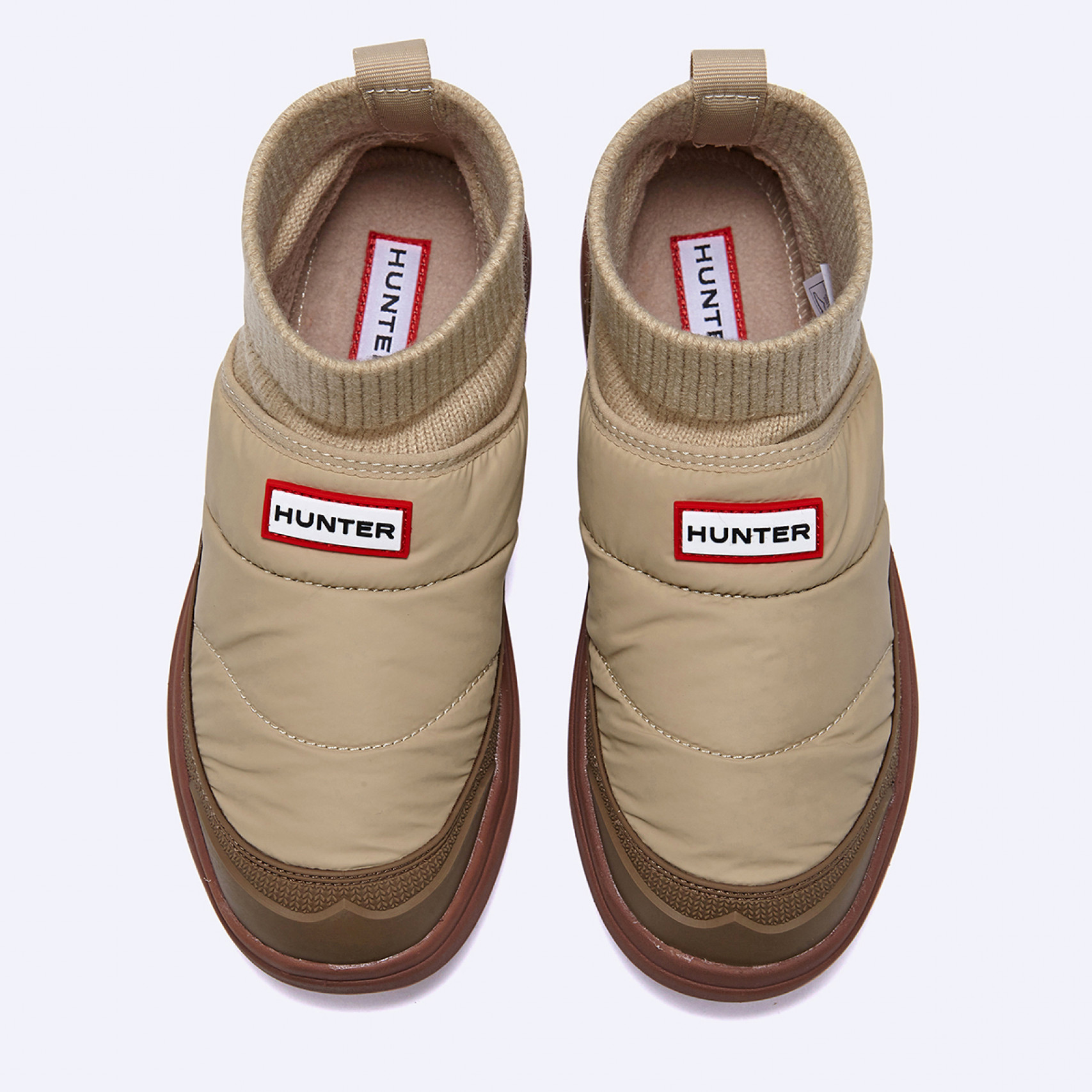 인/아웃 푸퍼 니트 커프 부츠 토우프 브라운 여성 / WFF2265RENTPB