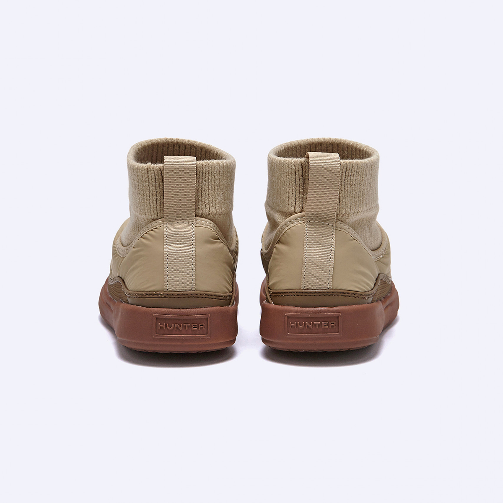 인/아웃 푸퍼 니트 커프 부츠 토우프 브라운 여성 / WFF2265RENTPB