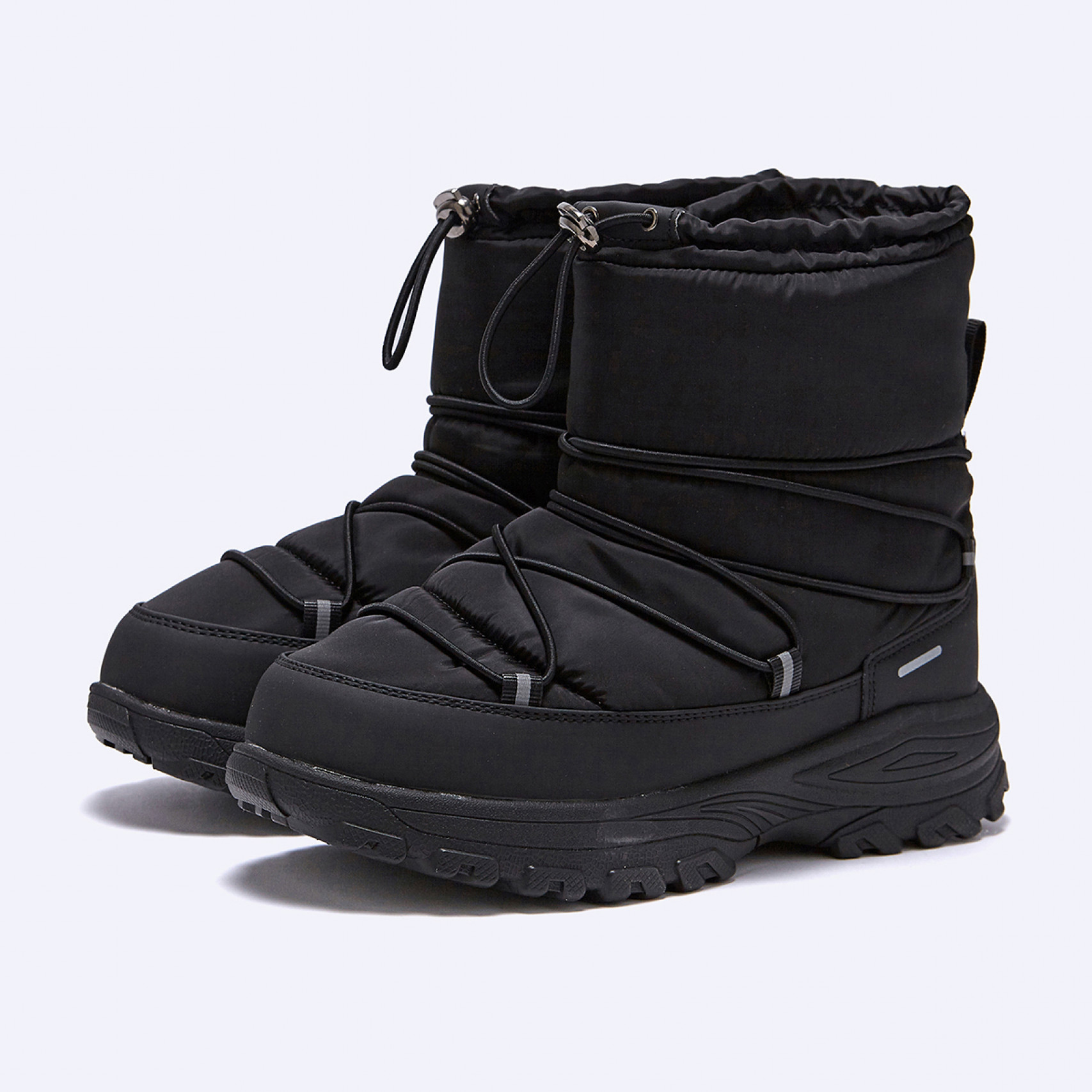 패딩 부츠 미들 블랙 / FLFDFA1U42