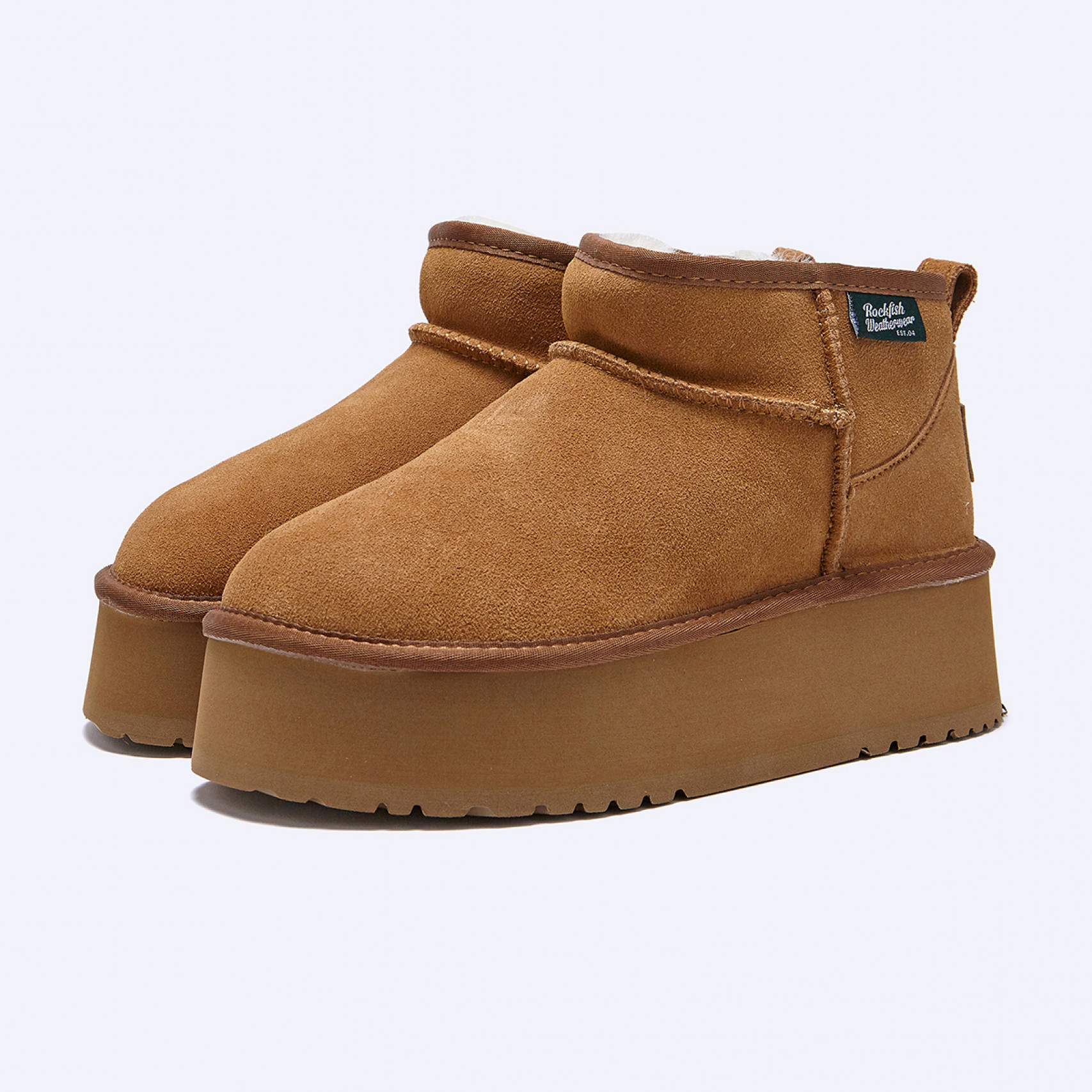 클라우디 맥시 플랫폼 윈터 부츠 미니 카멜 / RF1SHBD3UG007