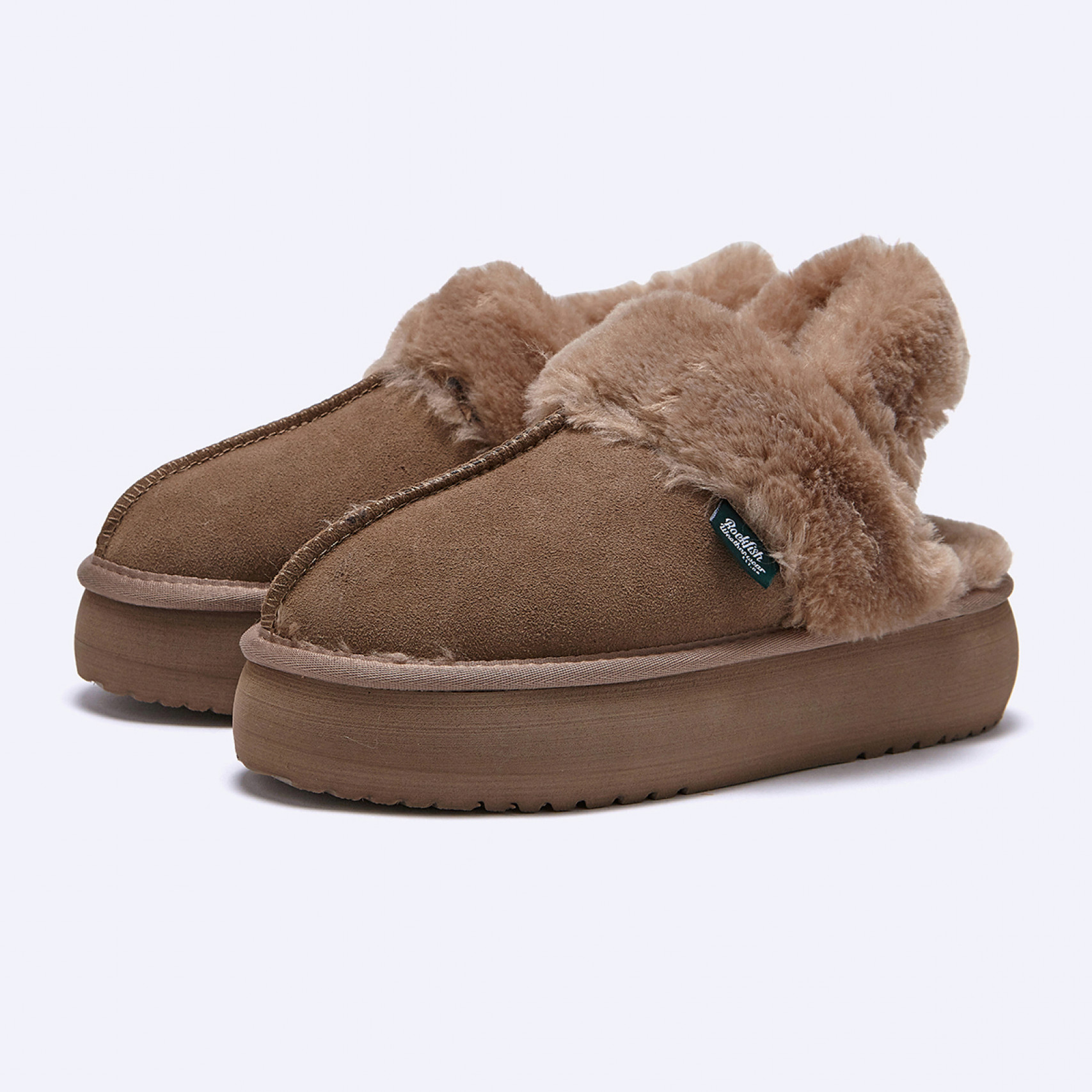 클라우디 플랫폼 퍼 슬링백 다크 베이지 / RF1SHBD3FS003