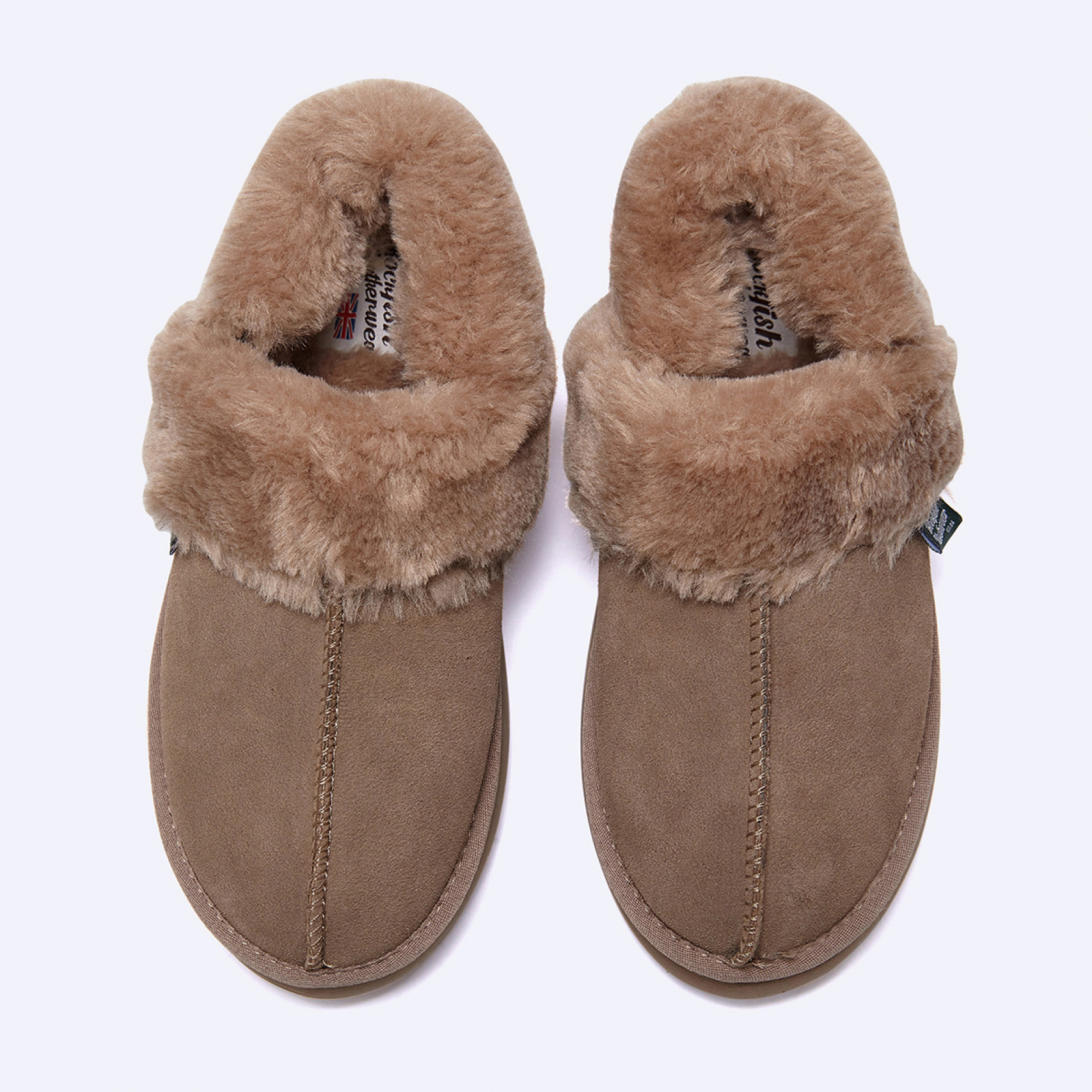 클라우디 플랫폼 퍼 슬링백 다크 베이지 / RF1SHBD3FS003