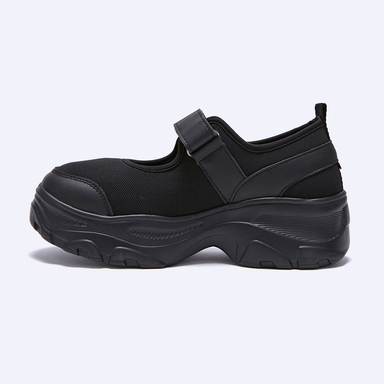 로미타 플랫폼 벨크로 메리제인슈즈 블랙 / FLOTFA1W05