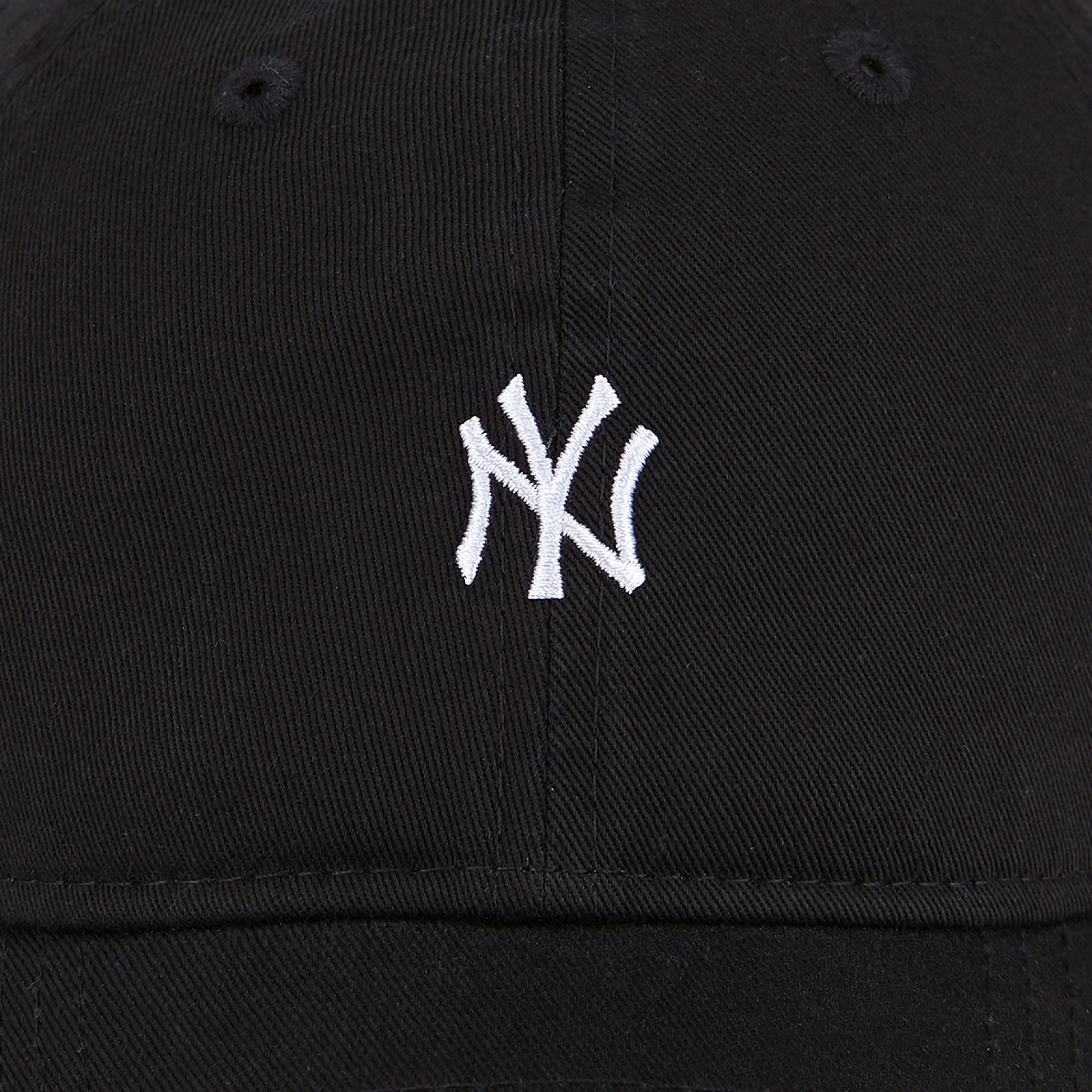 MLB 뉴욕양키스 미니 로고 언스트럭쳐 볼캡 블랙 / 14572649
