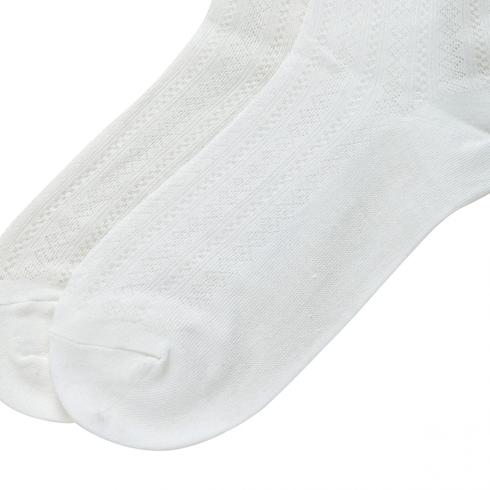 니트 패턴 시스루 양말 아이보리 / FLOTFA2L21