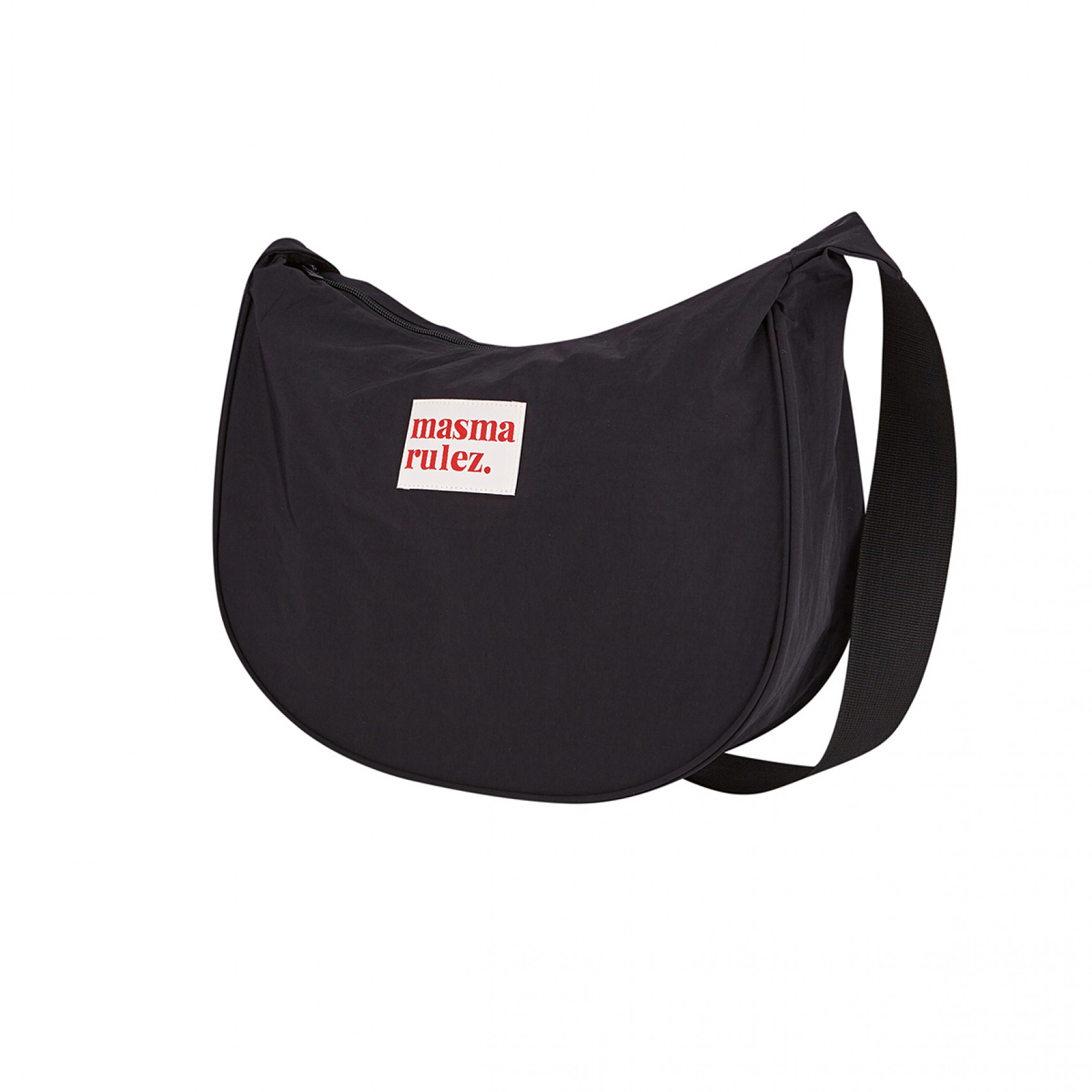 하프문 크로스백 블랙