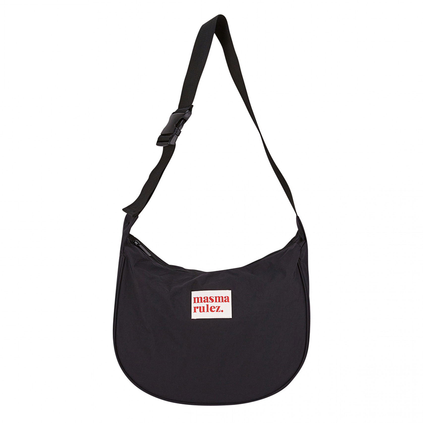 하프문 크로스백 블랙