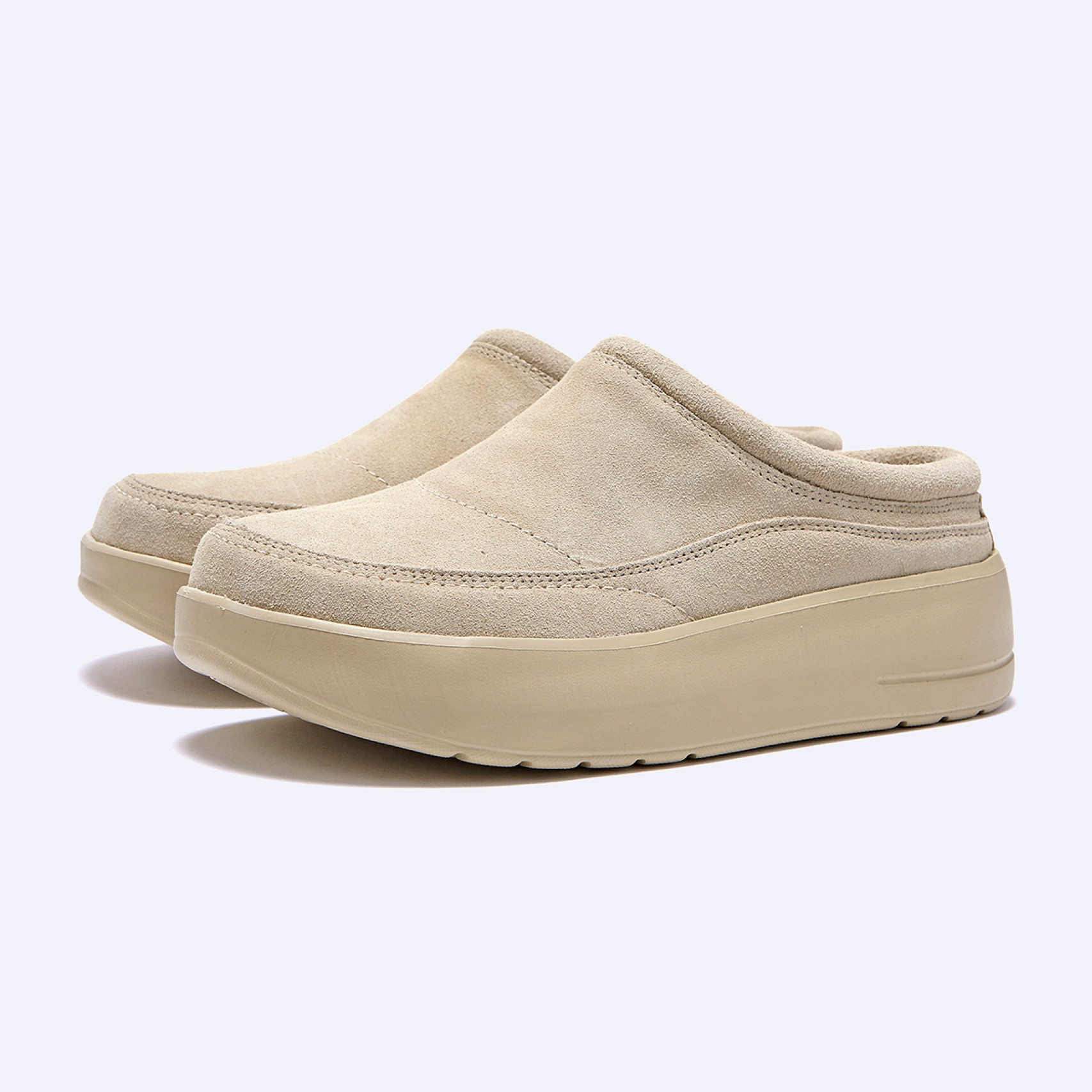 스웨이드 스너기 클로그 베이지 / FLCCFA3U30